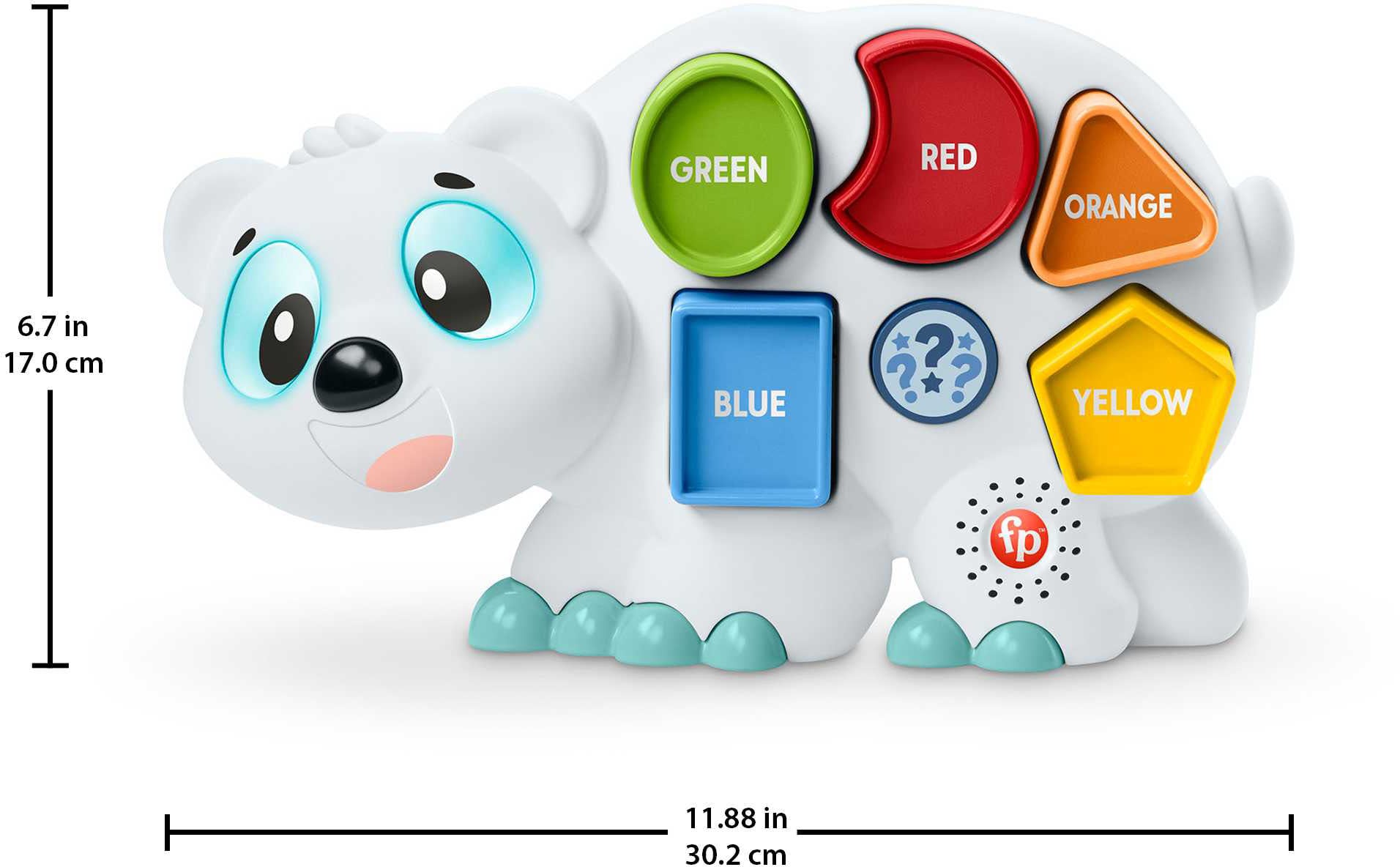 Fisher-Price® Lernspielzeug »BlinkiLinkis Formen Eisbär«, mit Licht und Sound