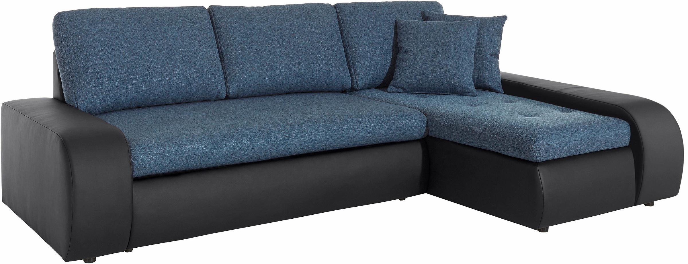 TRENDMANUFAKTUR Ecksofa »Indie, modern und bequem, Materialmix, L-Form«, wahlweise XL oder XXL
