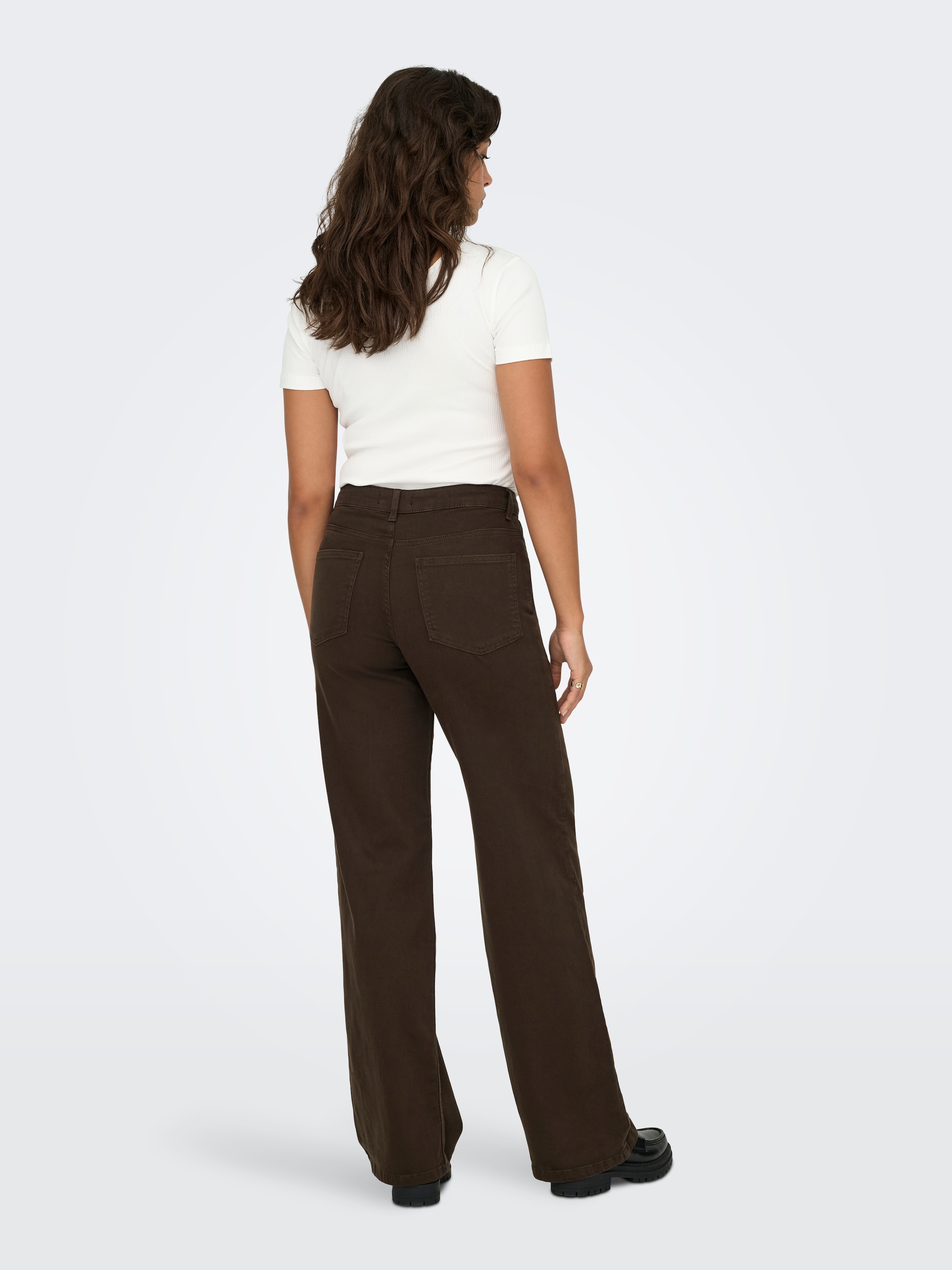 ONLY High-waist-Jeans »ONLMADISON BLUSH HW WIDE COLOR DNM NOOS« Baumwollmischung, wide fit