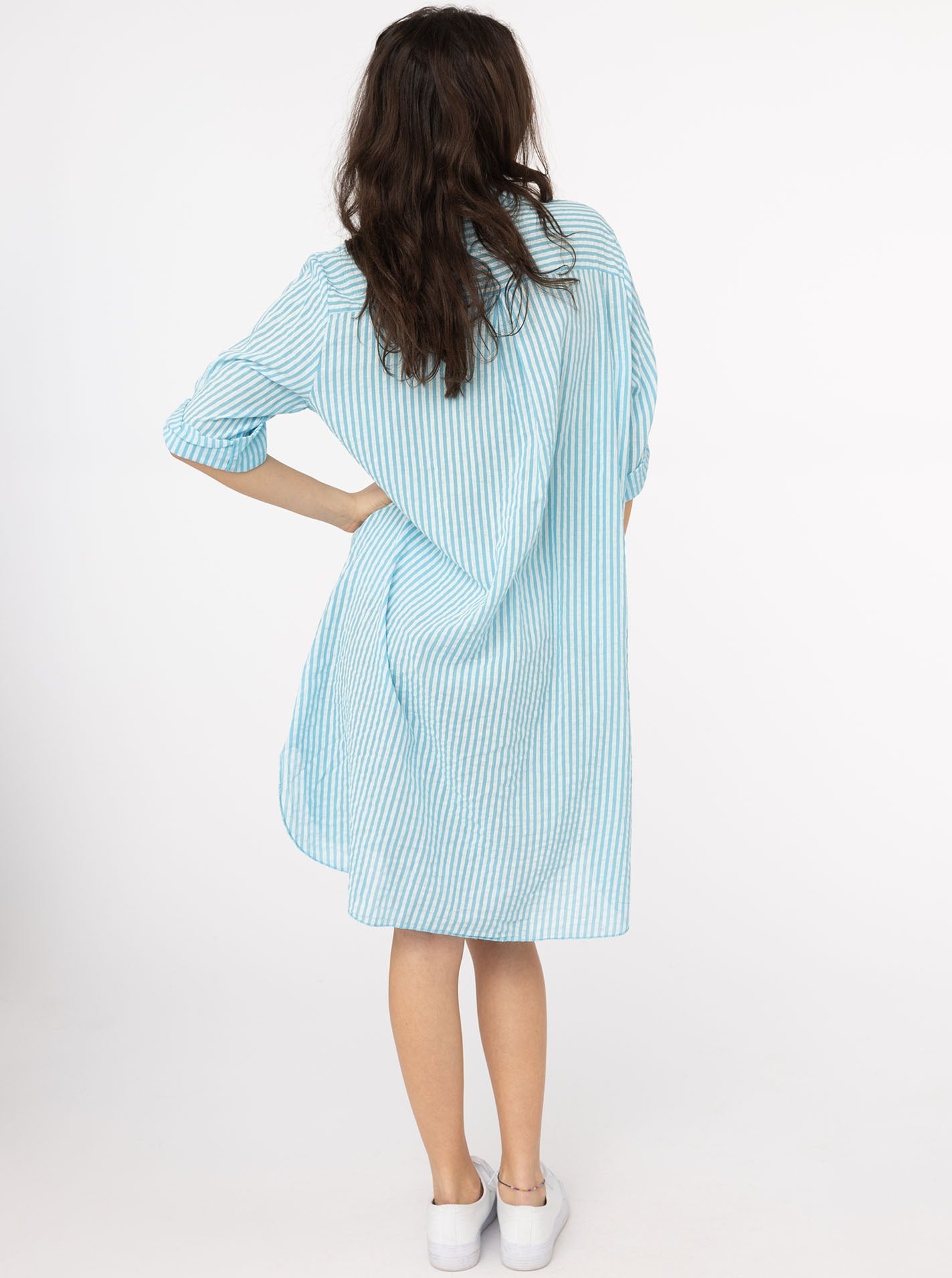 Zwillingsherz Longbluse »"Kida"« One Size, Streifen, Knopfleiste, Brusttaschen, 3/4-Arm
