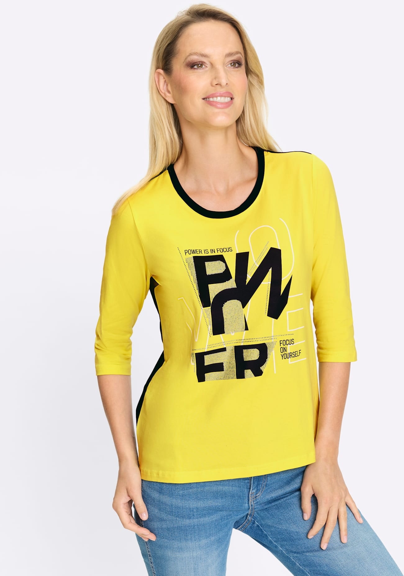 heine 3/4-Arm-Shirt »Druck-Shirt«, 1 tlg.
