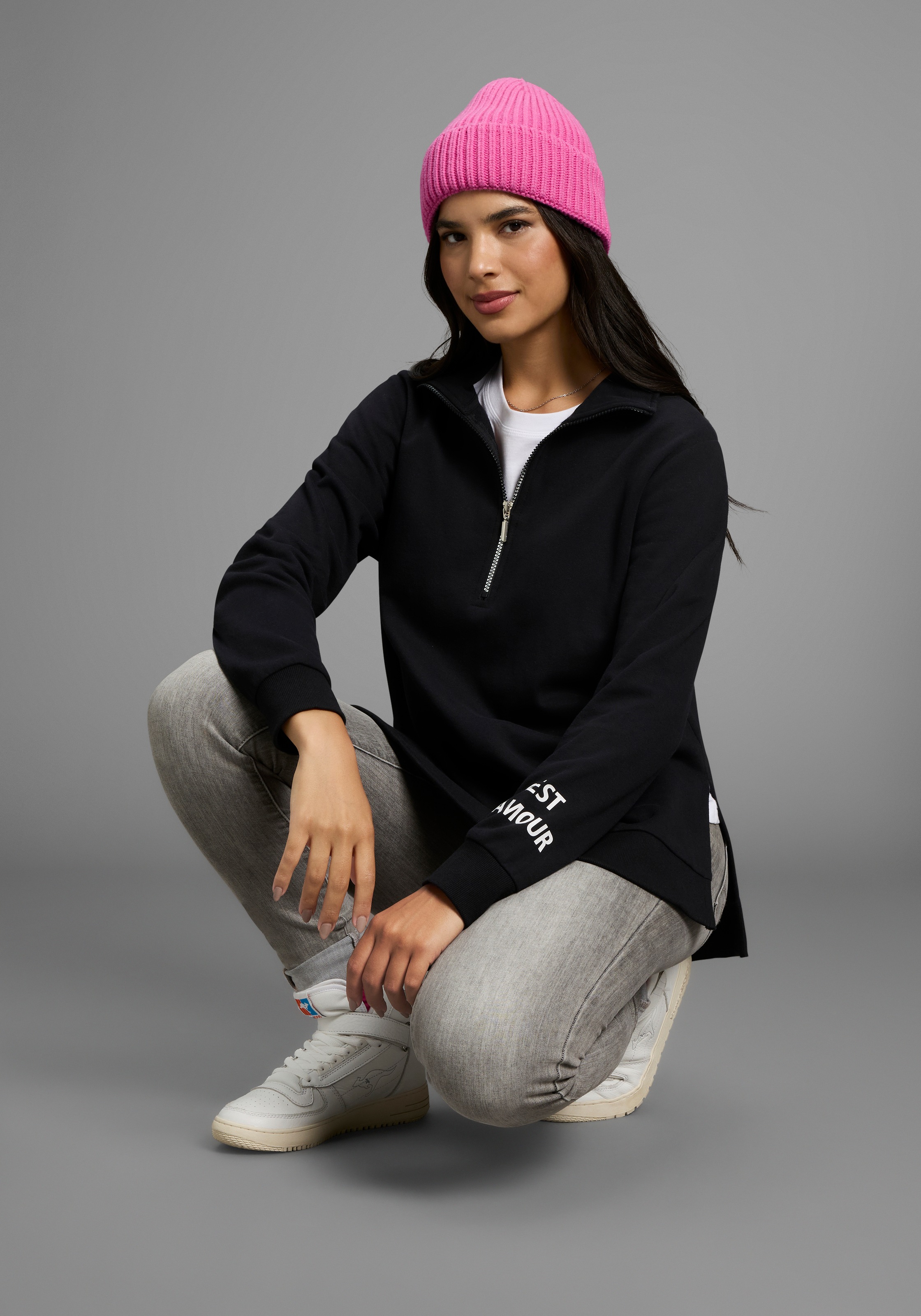 Laura Scott Longsweatshirt, in großen Größen verfügbar