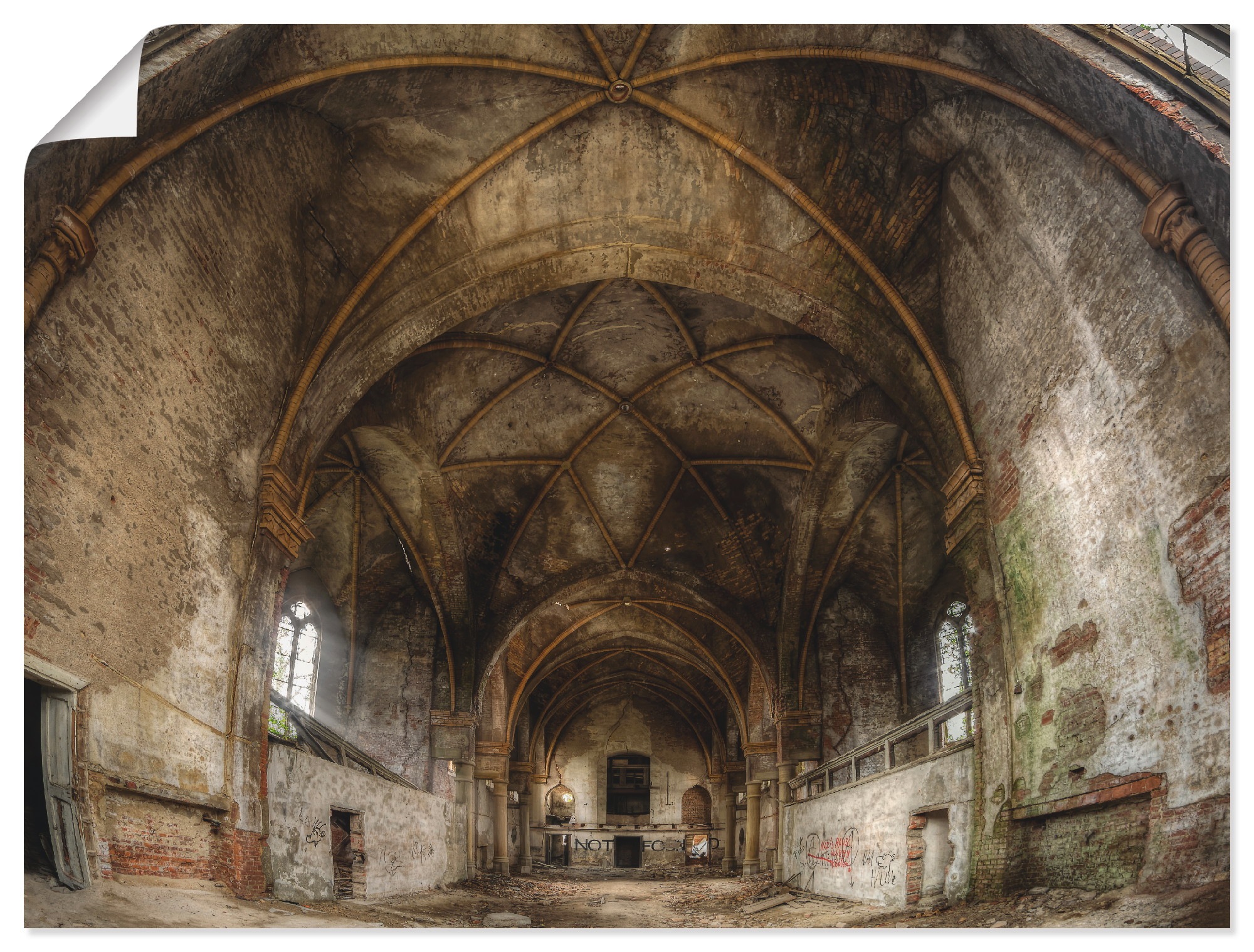 Artland Wandbild »Lost Place - verlassene Kirche I«, Gebäude, (1 St.), in vielen Größen & Produktarten -Leinwandbild, Poster, Wandaufkleber / Wandtattoo auch für Badezimmer geeignet