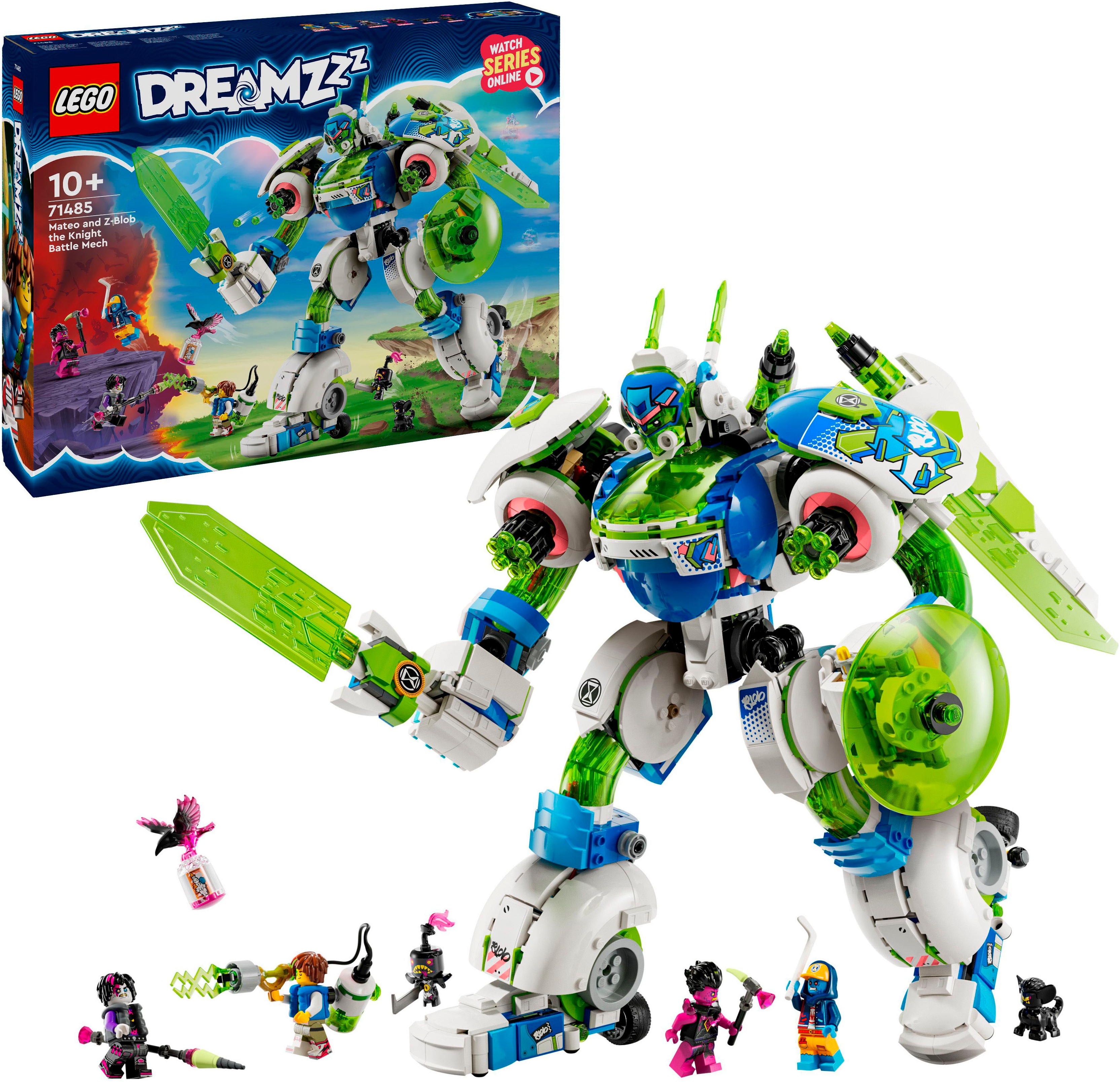Lego Konstruktionsspielsteine »Mateo und Z-Blob der Ritter-Mech (71485), LEGO DREAMZzz« Made in Europe in bunt