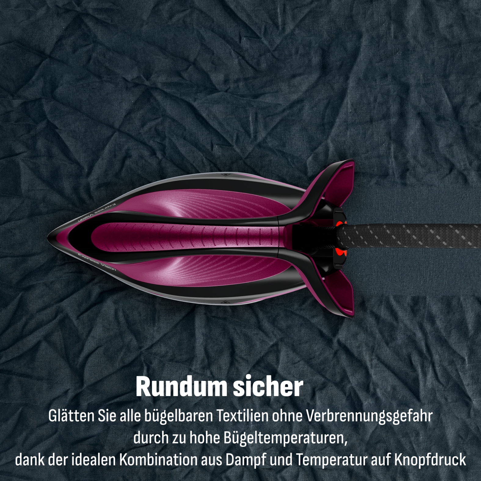Tefal Dampfbügelstation »SV8152 Express Vision« 1.800 ml Wassertank 480 g/Min. extra Dampfstoß, für alle Textilien, LED an der Spitze