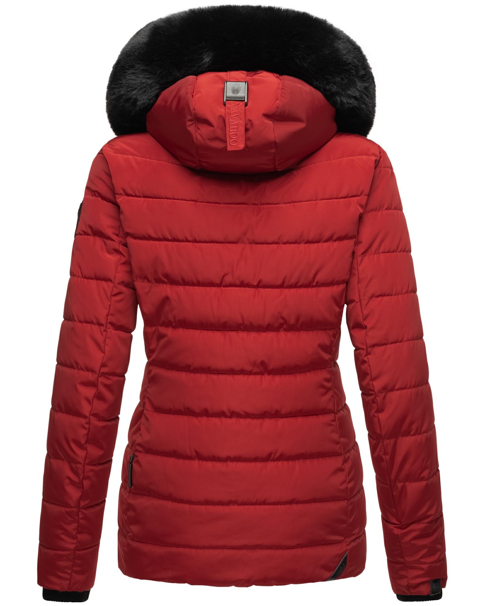 Navahoo Steppjacke »Winterjacke Milianaa«, mit Kapuze, Edle Winterjacke mit weicher Kunstfell-Kapuze