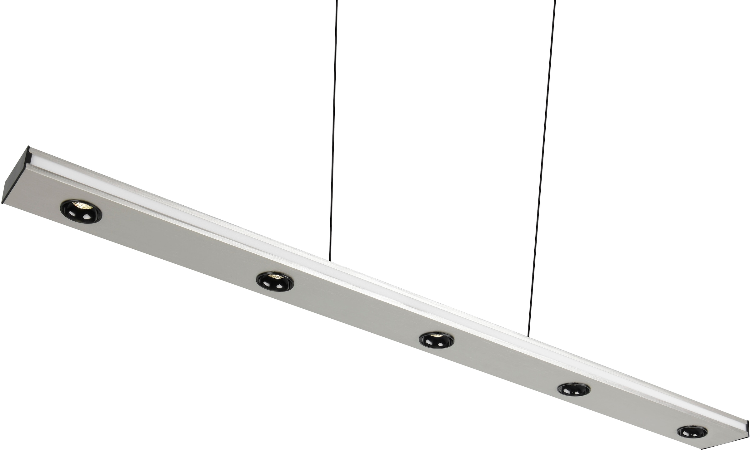 TRIO Leuchten LED Pendelleuchte »GRAHAM, Hängeleuchte höhenverstellbar, dimmbar, Memoryfunktion« LED-Board 1 Stk. Farbwechsler | warmweiß - kaltweiß up-and-down Licht Lichtfarbe einstellbar warm- bis kaltweiß 2300-4000K