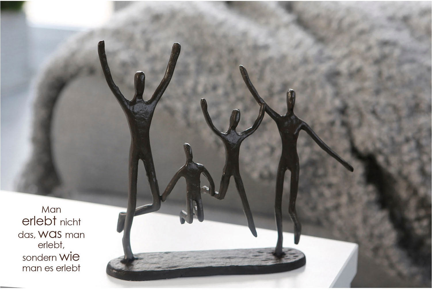 Casablanca by Gilde Dekofigur »Skulptur Jumping braun H. 20 cm«
