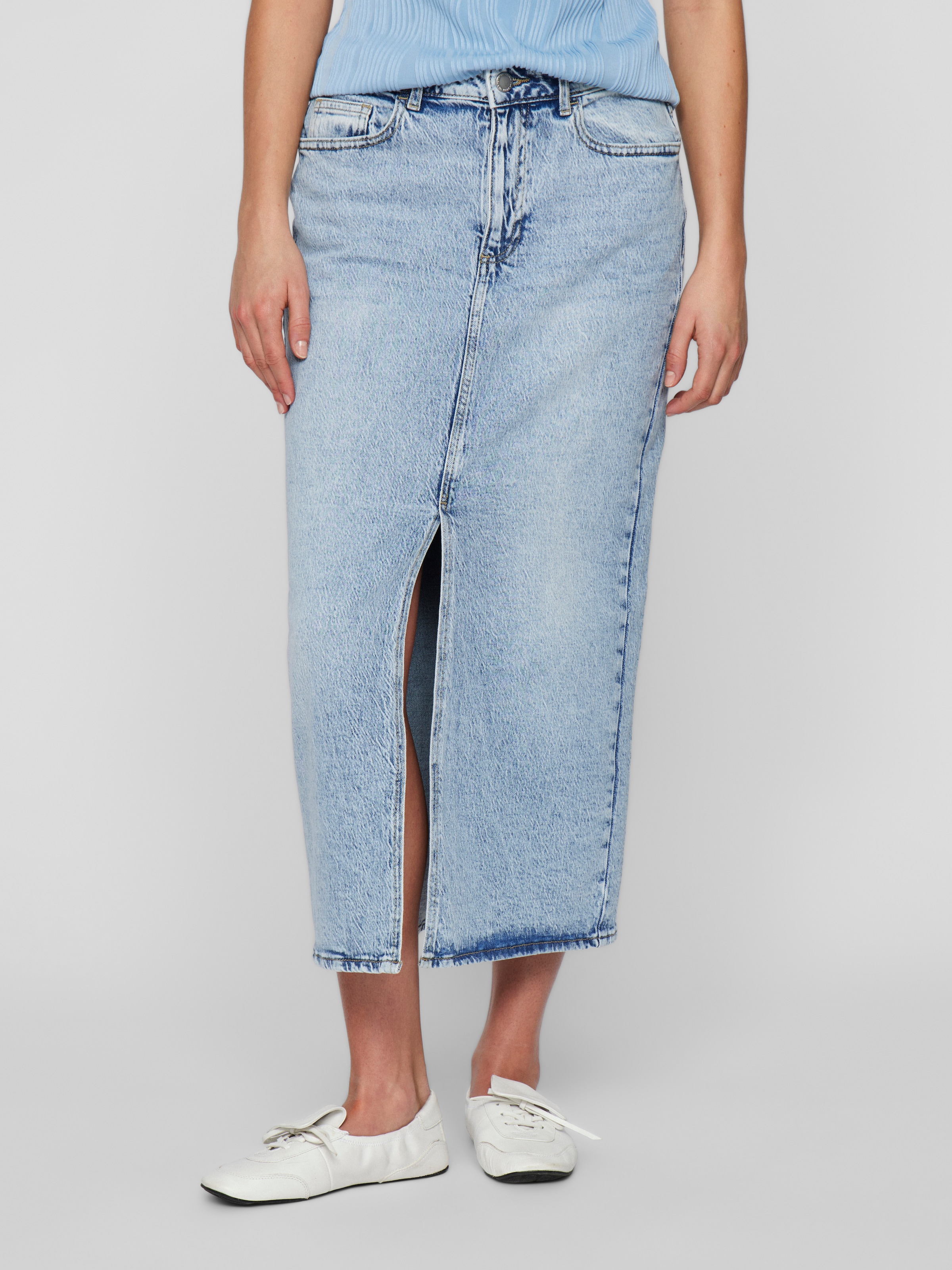 Vila Jeansrock »VIJAF HW MIDI DENIM SKIRT-NOOS«