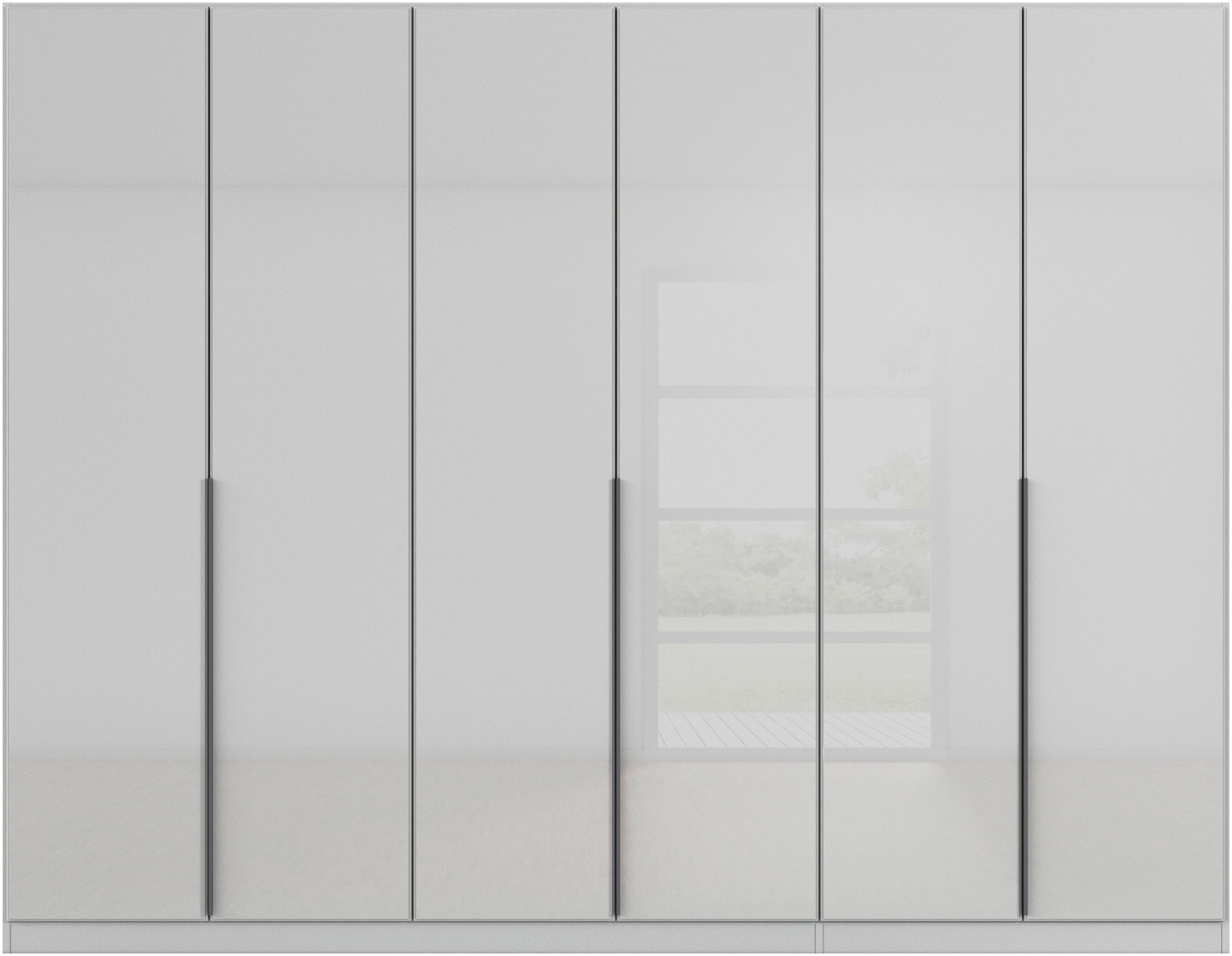 rauch Drehtürenschrank »Kleiderschrank Kleiderschränke Schrank Garderobe AGORDO mit Glasfront«, (in zwei Griff-Farben, Breiten 91-360 cm), durchdachte Innenausstattung, in 7 Breiten und 2 Höhen MADE IN GERMANY