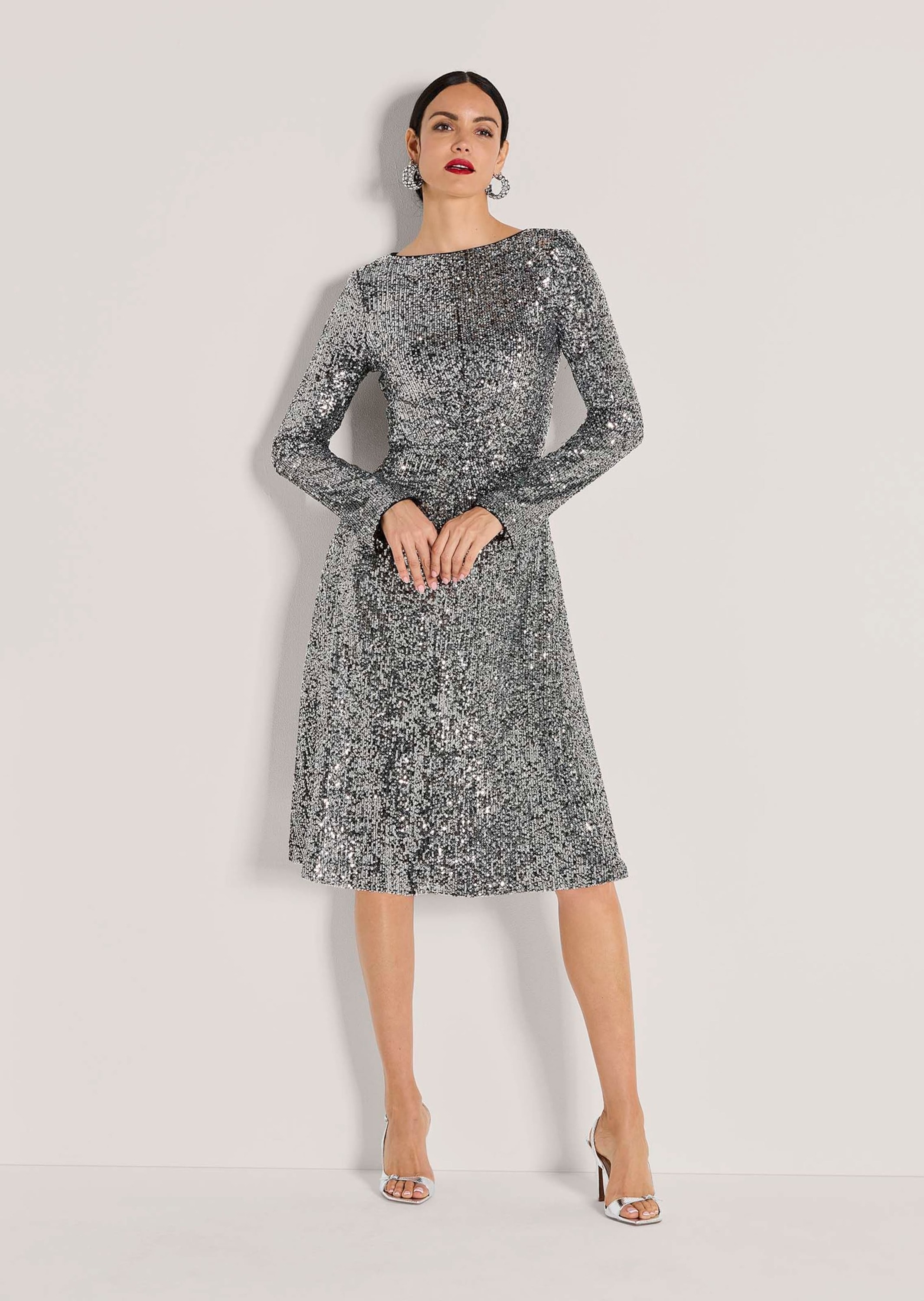 MADELEINE Cocktailkleid »Paillettenkleid Abendkleid mit Glanzeffekt«