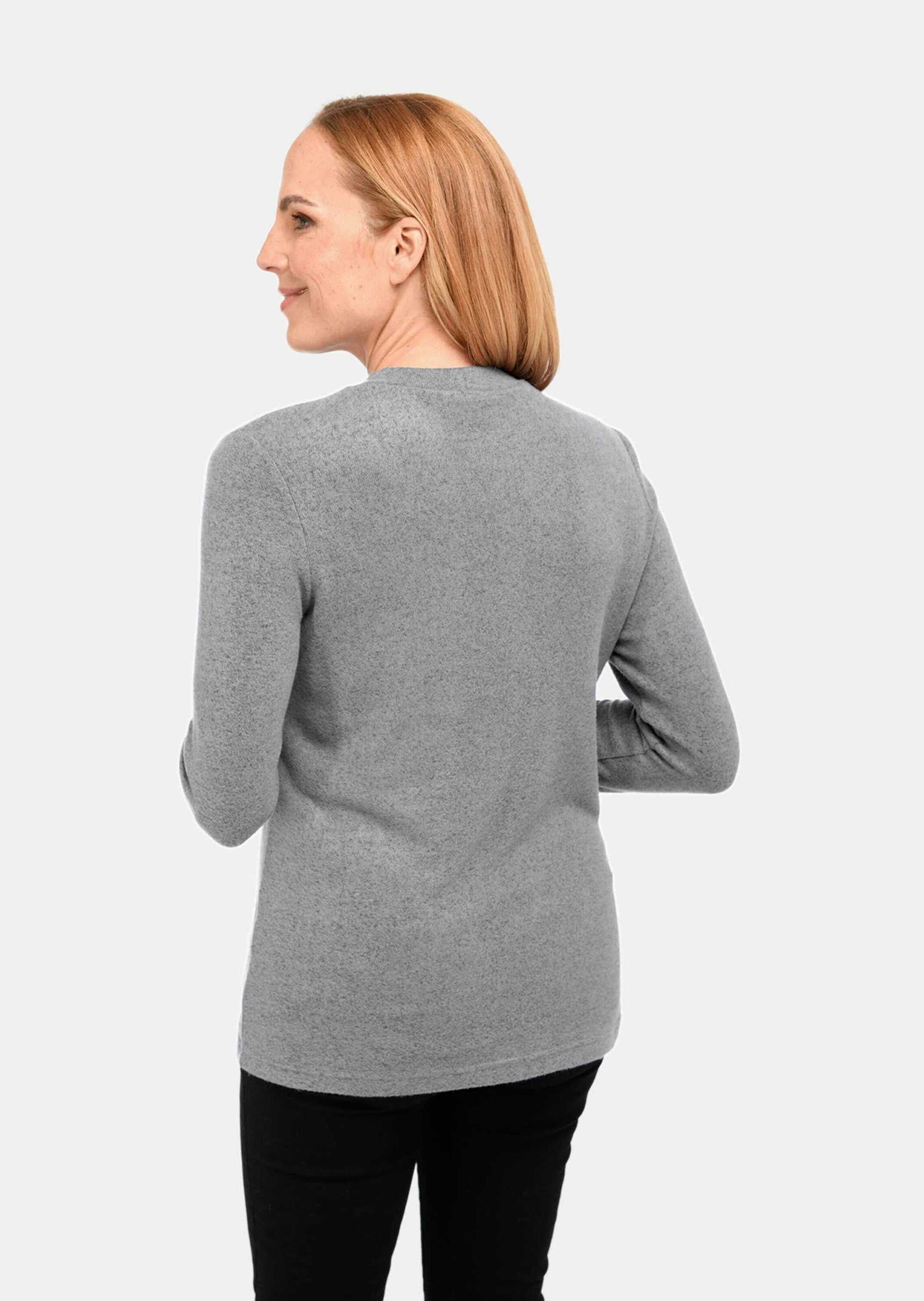 GOLDNER Longpullover »Angenehm weiches Shirt mit Glitzersteinen«