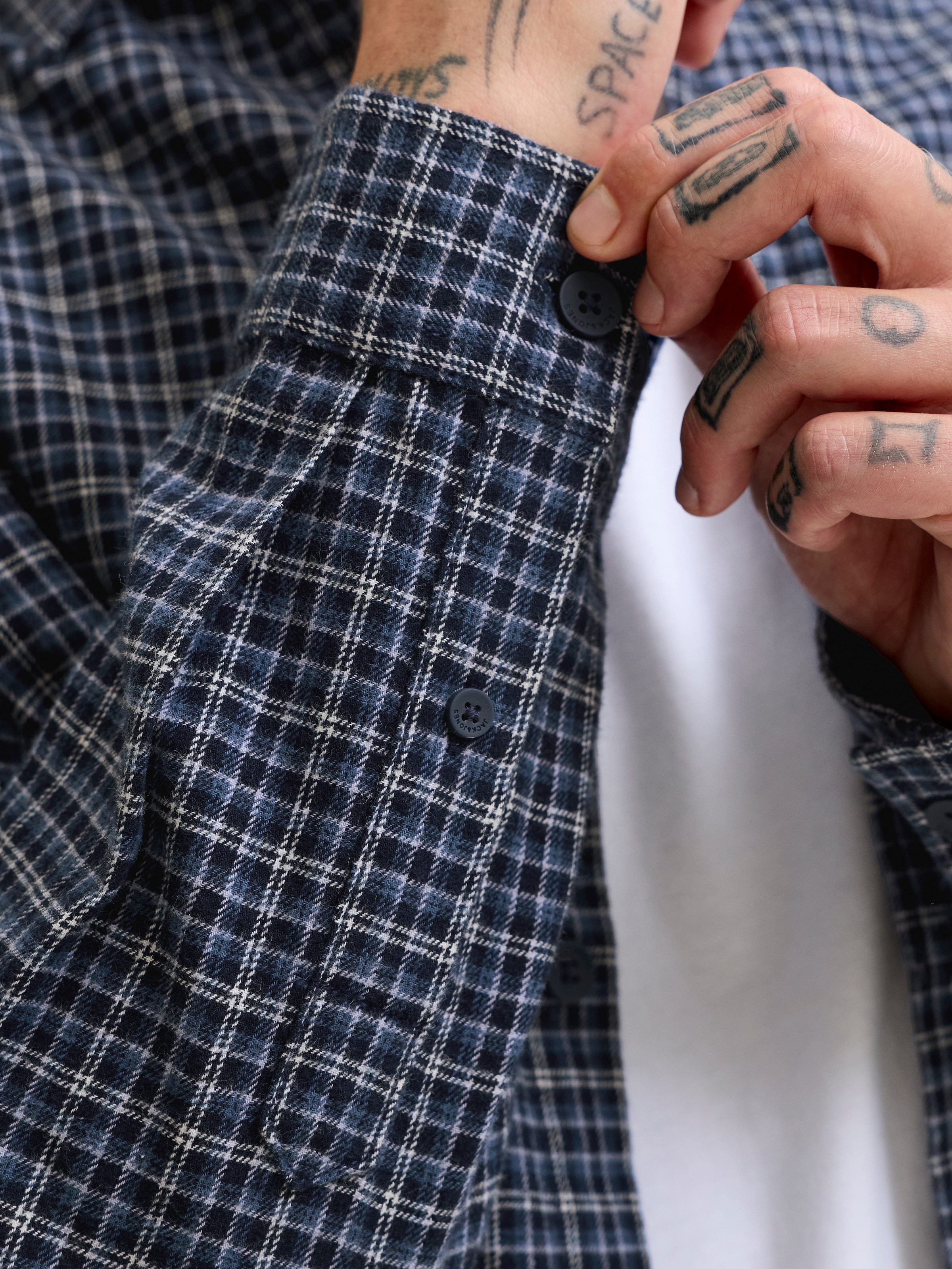 Jack & Jones Langarmhemd »JJCARTER CHECK SHIRT LS SN« Baumwolle, relaxed fit