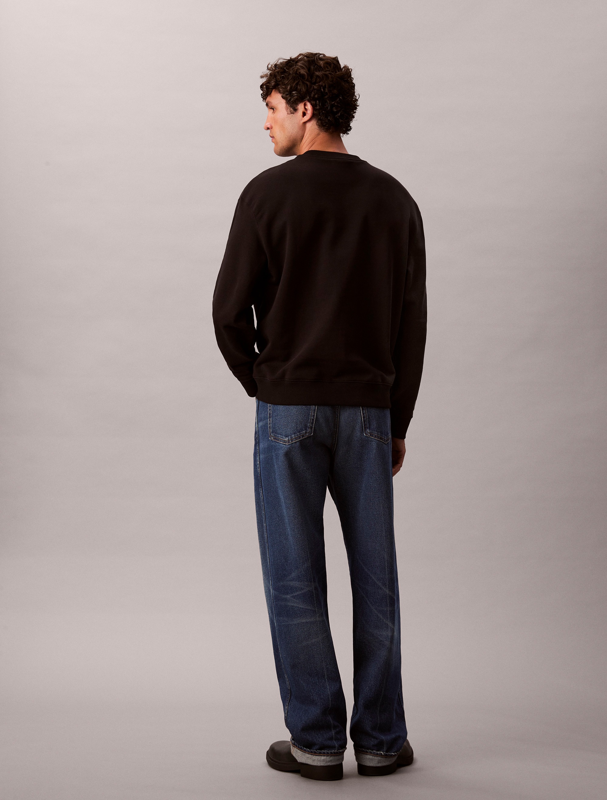 Calvin Klein Jeans Sweatshirt »LS EU 350TERRY MONOLOGO CN SWTSH« Rundhalsausschnitt, regular fit