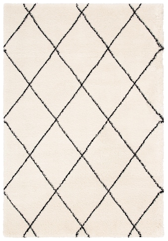 Leonique Hochflor-Teppich »Belle«, rechteckig, 35 mm Höhe, Rauten Design, weiche... kaufen