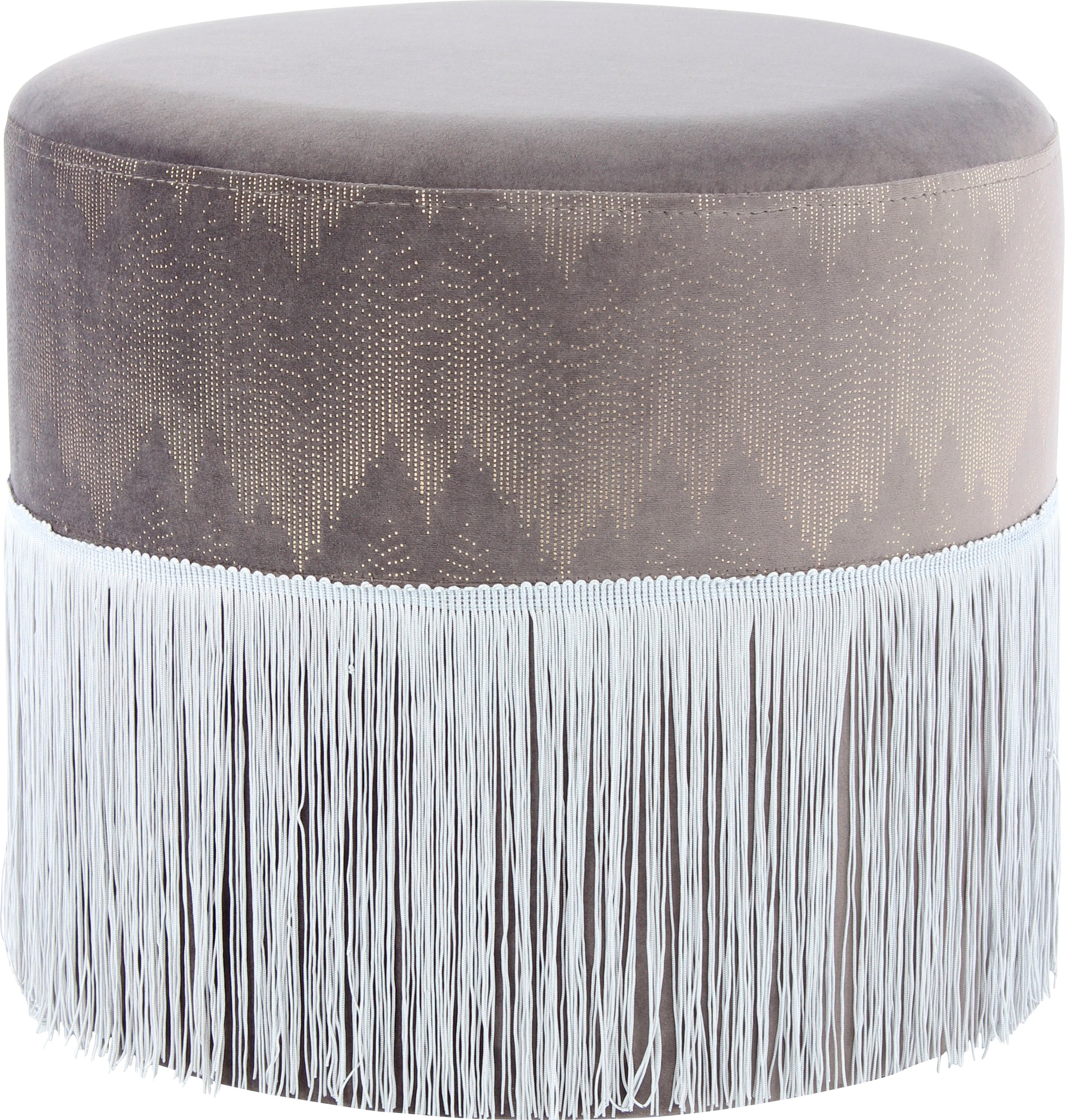 Kayoom Sitzhocker »Hocker Cleopatra 825, mit samtigem Bezug«, (1 St.), verziert, orientalisches Design, modern gestaltet