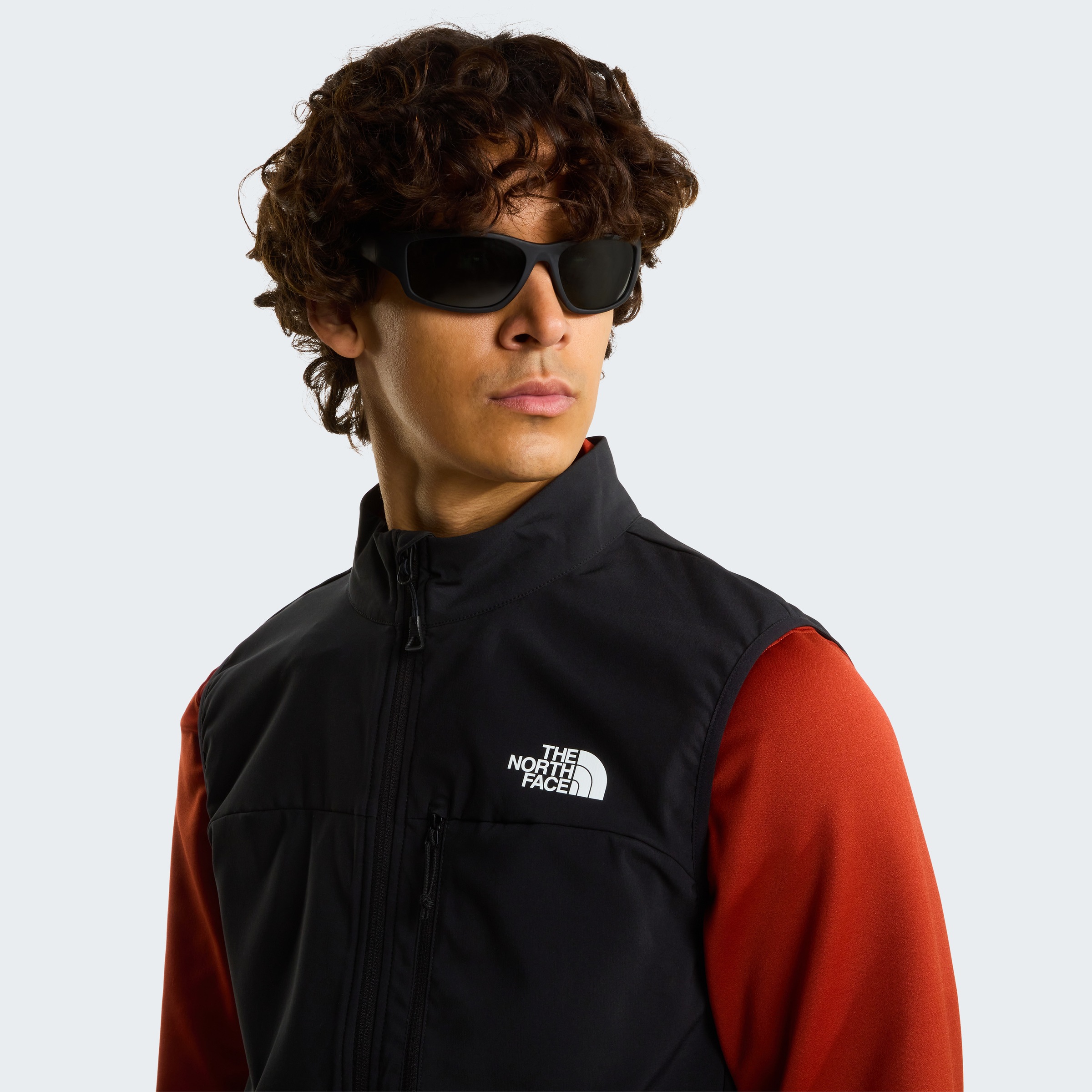 The North Face Softshellweste »M NIMBLE VEST 2« aus atmungsaktivem Softshellmaterial, mit WindWall™-Gewebe