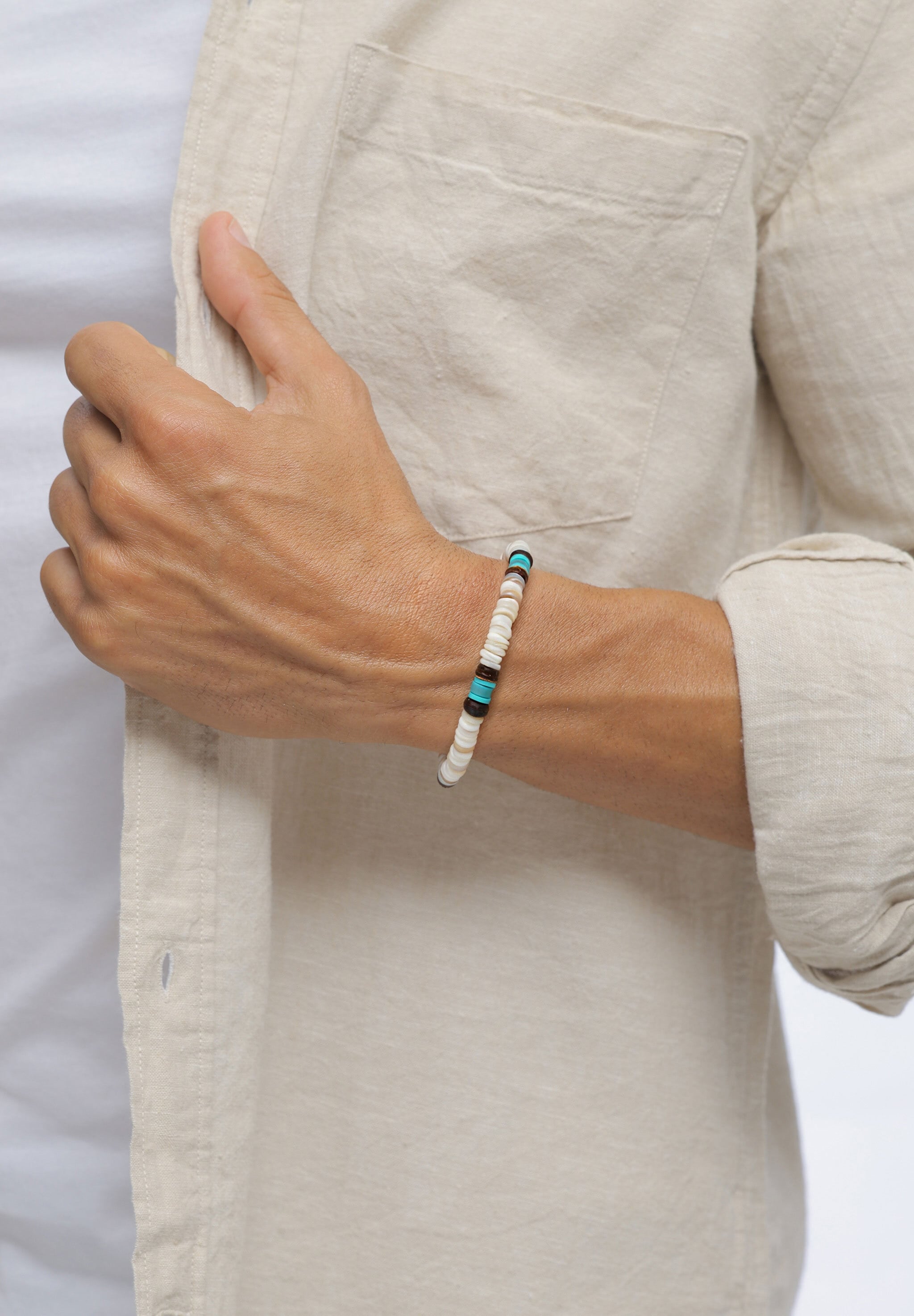 Kuzzoi »Armband Howlite Türkis 925 Sterling Silber«