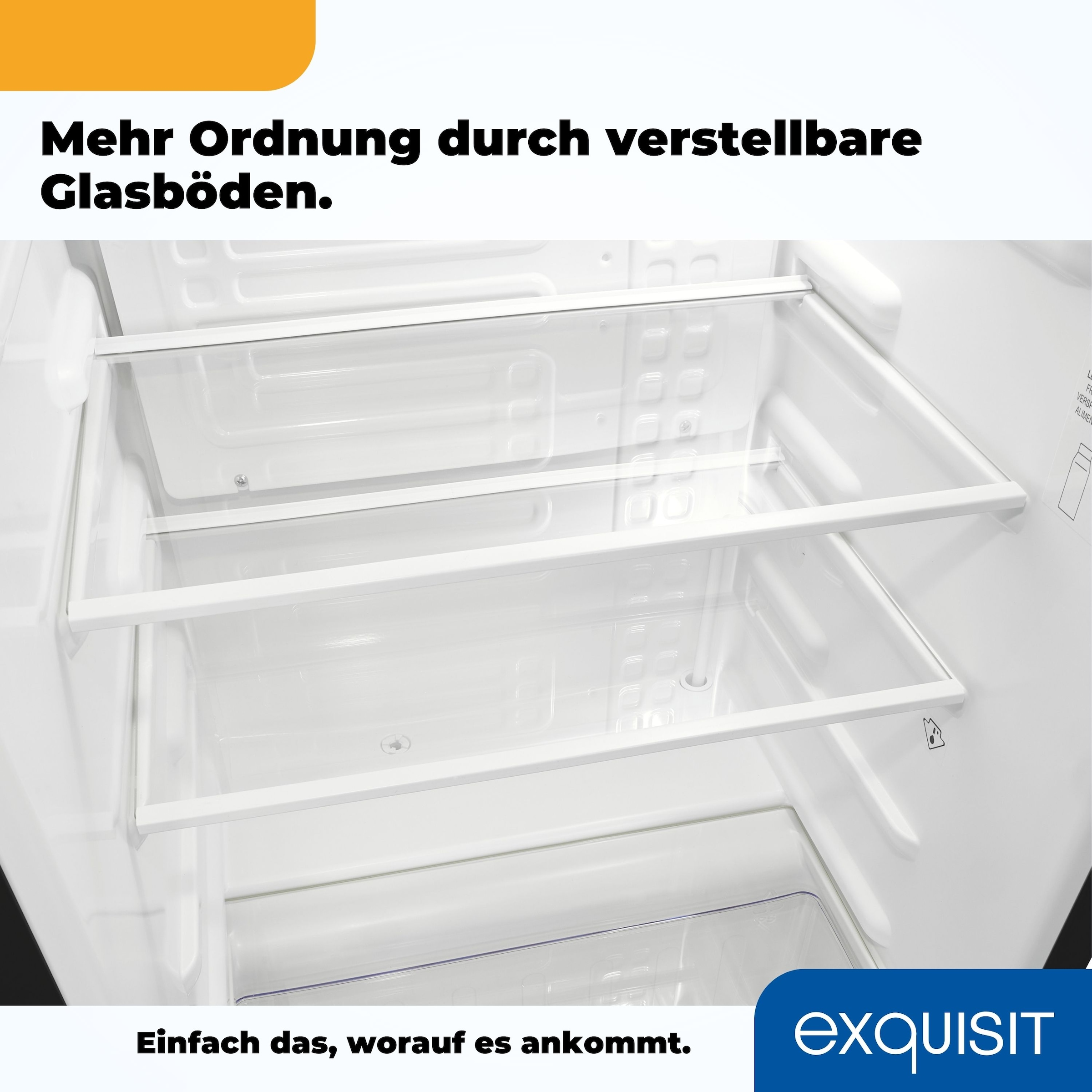 exquisit Vollraumkühlschrank »KS85-V-091E«, 76 L Volumen