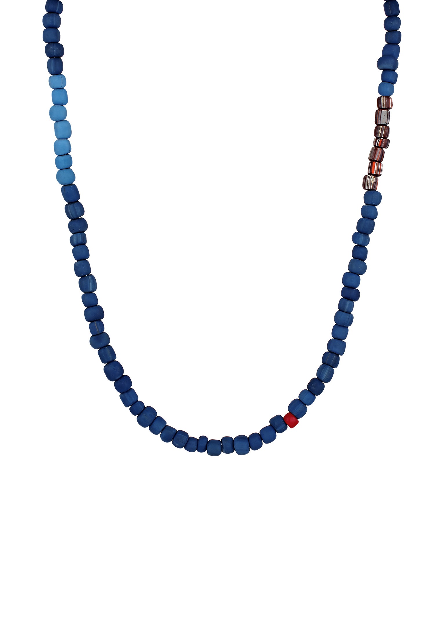 Kuzzoi Silberkette »Halskette Glas Beads Urban Style 925 Silber«