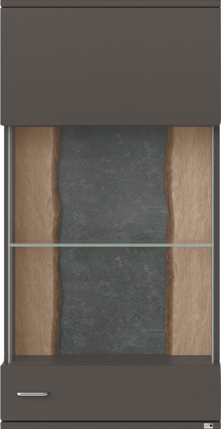 set one by Musterring Vitrine »TACOMA«, Typ 21/22, Höhe 126,4 cm, mit getönter Glastür