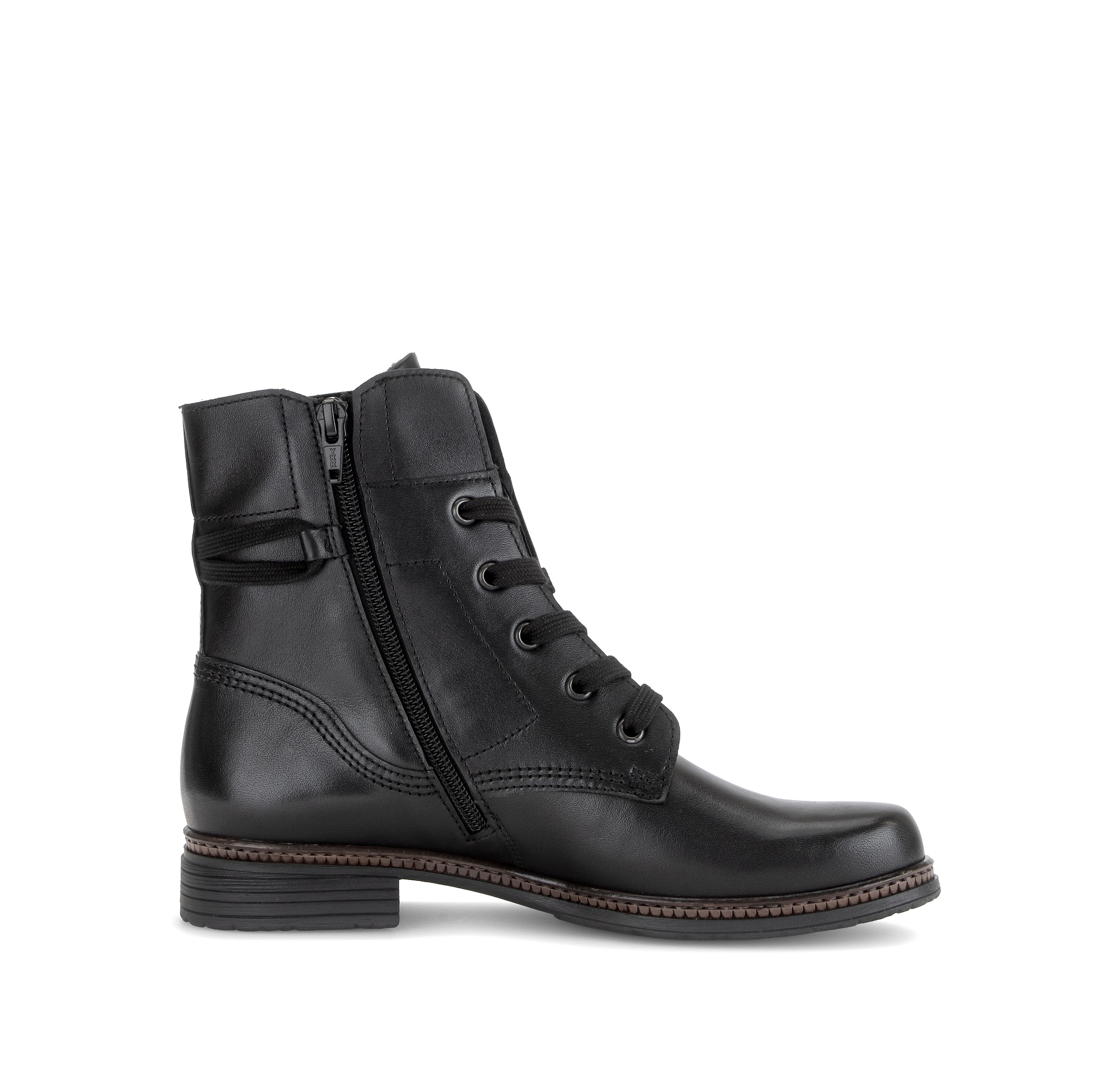 Gabor Schnürstiefelette  Blockabsatz, Schnürboots mit gepolstertem Schaftrand