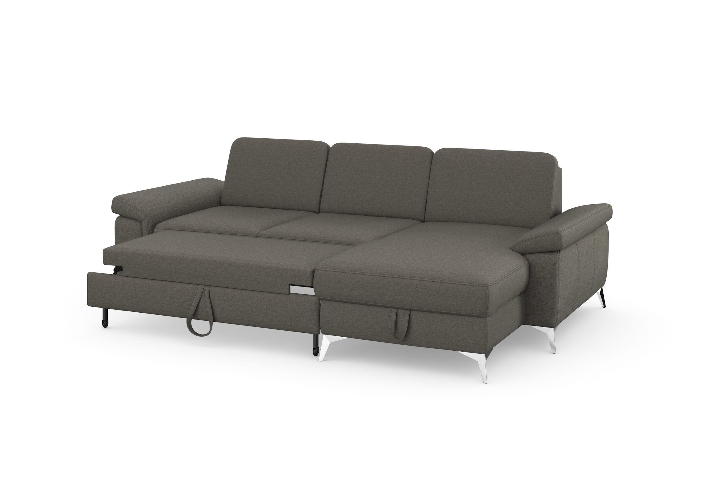 sit&more Ecksofa »Padua L-Form«, inklusive Sitztiefenverstellung, Armteilfunktion und Federkern