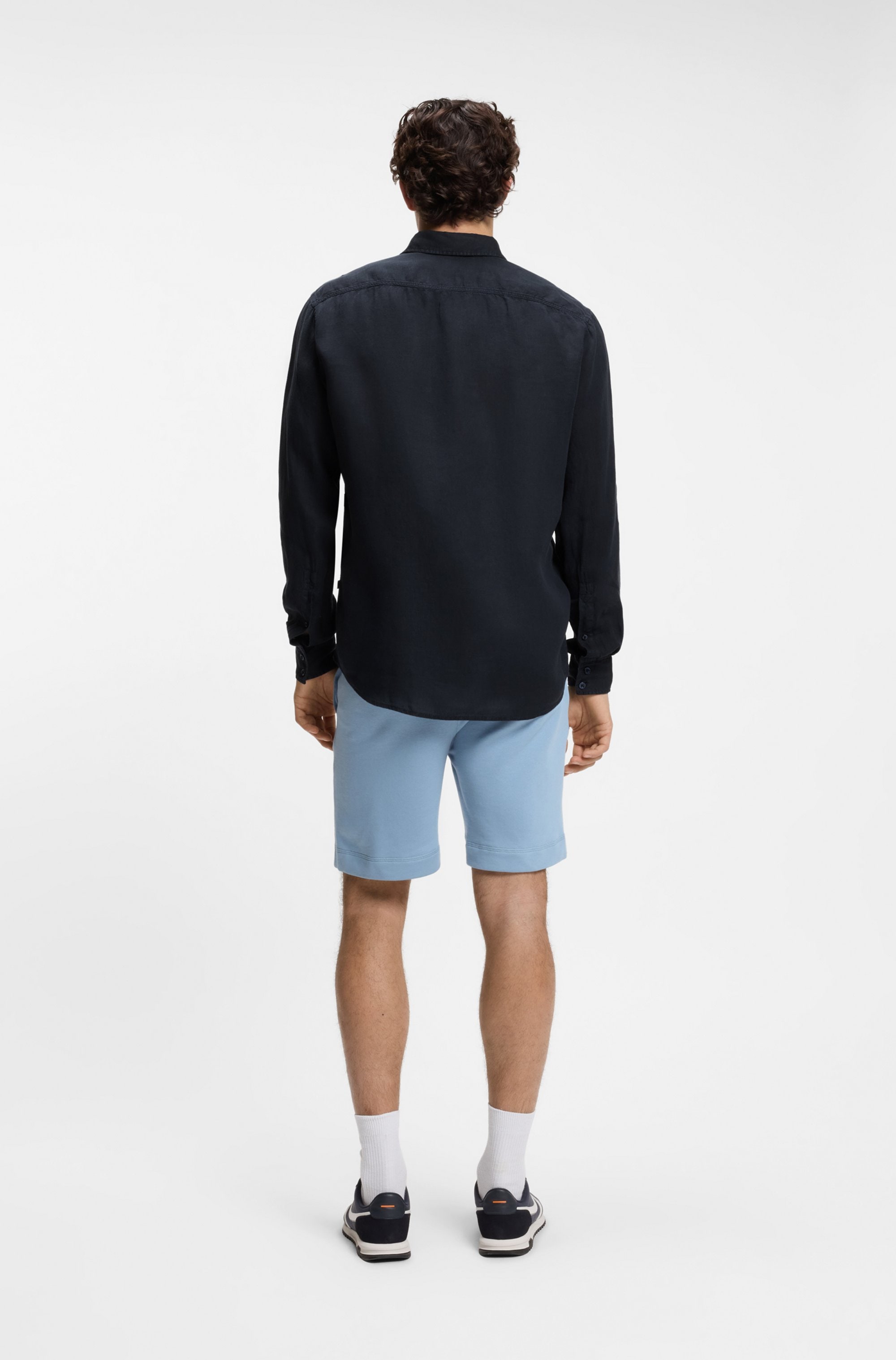 BOSS ORANGE Leinenhemd »Relegant 6 M« Kentkragen, reines Leinen, Regular Fit