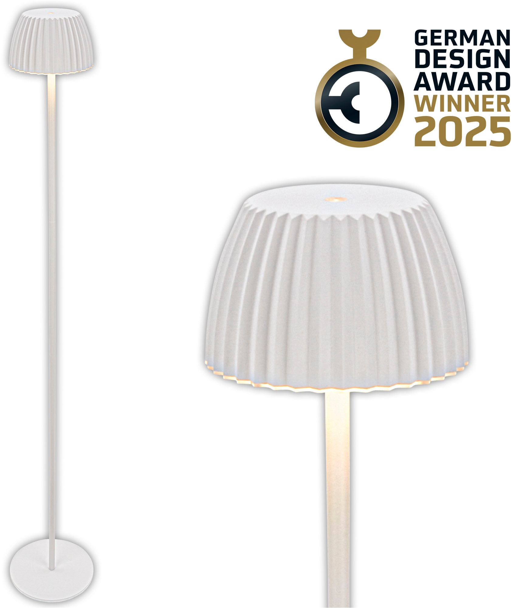 Briloner Leuchten LED Stehlampe »Akku LED Stehleuchte Riffle«