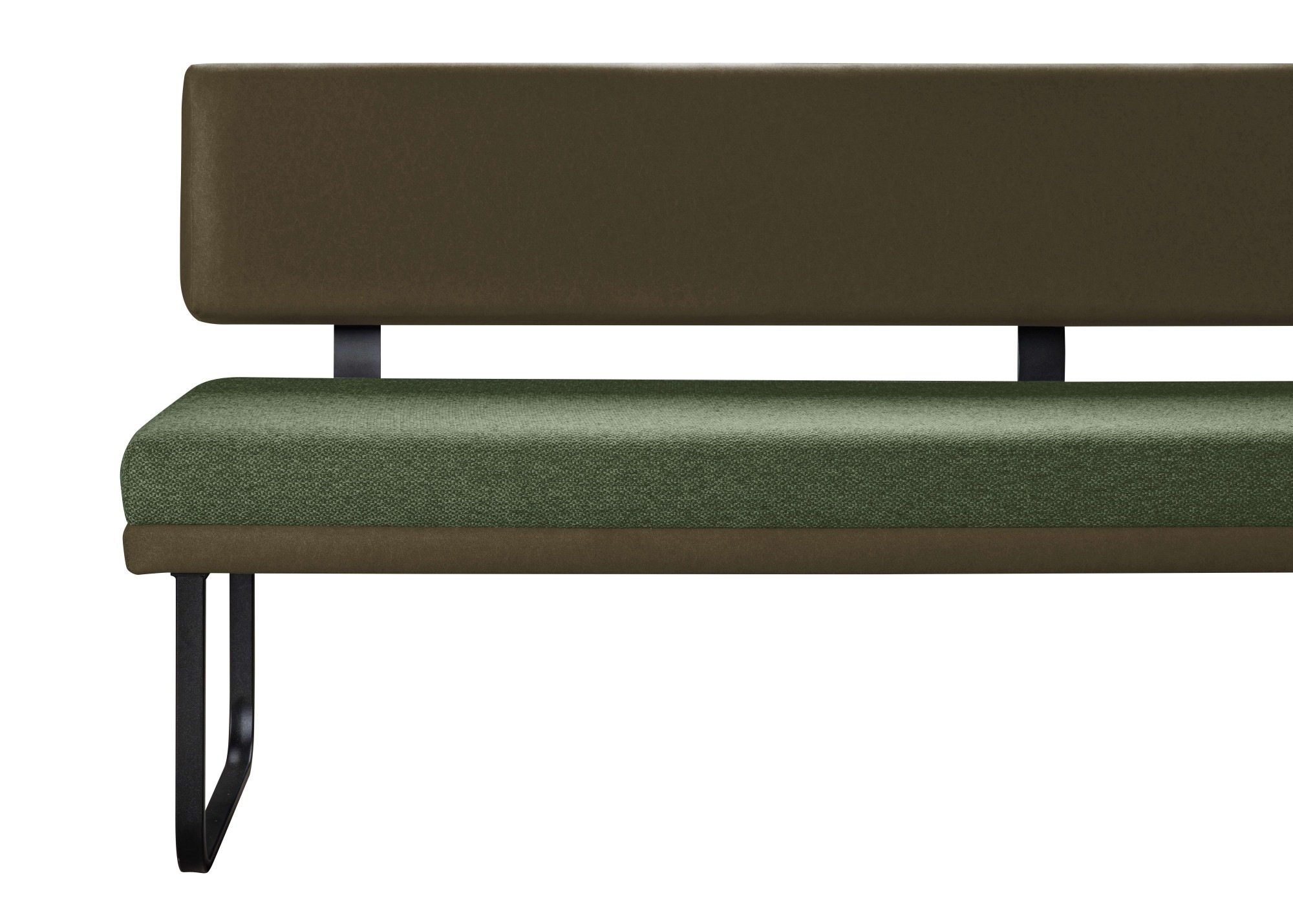 OTTO home Eckbankgruppe »Gabi Essecke, Sitzgruppe, Eckbankgruppe, Küchenbankgruppe« Set, 4tlg, 4 tlg. tlg. Gestell aus matt-schwarzem Flachmetall, stabil, 2-Stoff-Design