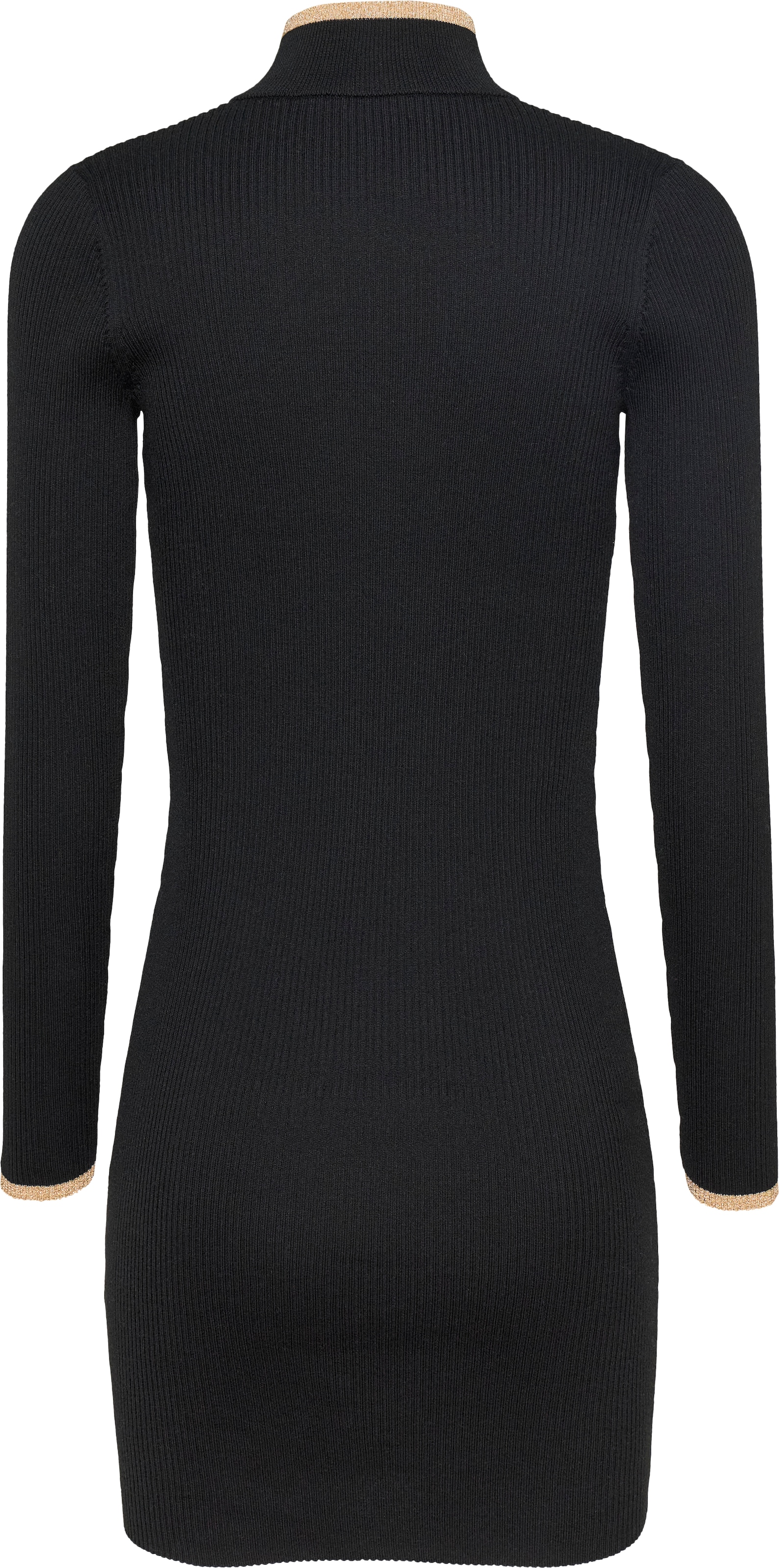 Tommy Jeans Strickkleid »TJW METALLIC TIP ZIP SWTR DRESS«, mit Glitzer, Zipper