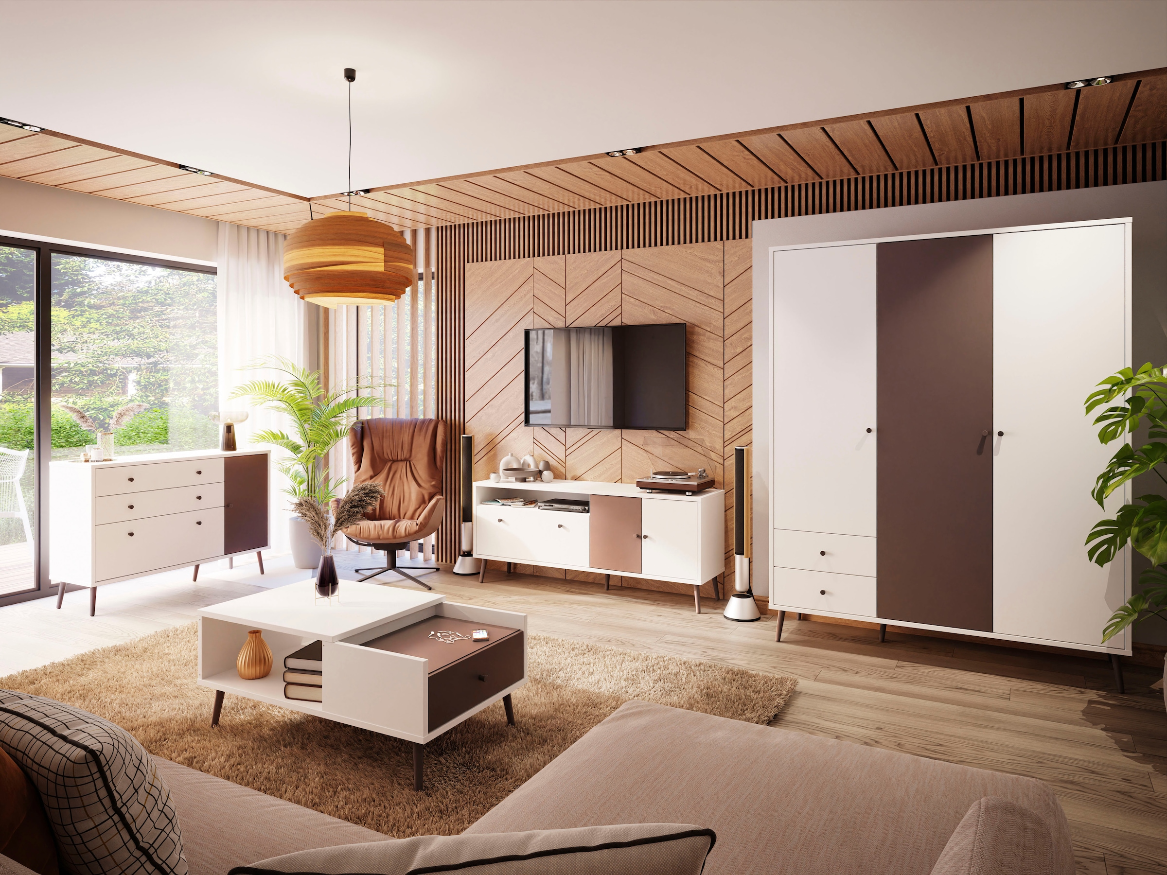 FORTE Sideboard »Harllson EasyKlix by Forte«, die neue geniale Art Möbel aufzubauen