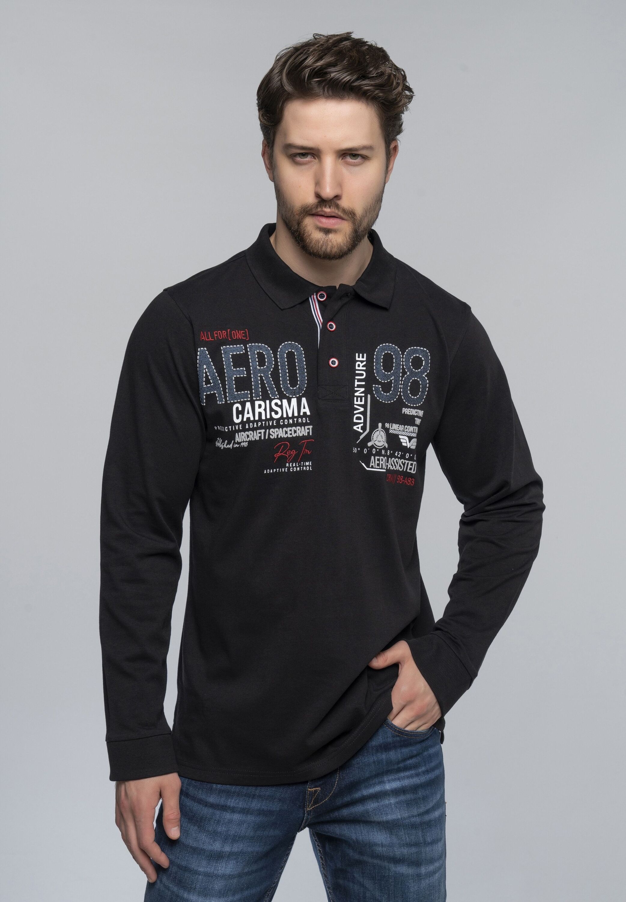 CARISMA T-Shirt »CARISMA Longsleeve« Premium Langarmpolo