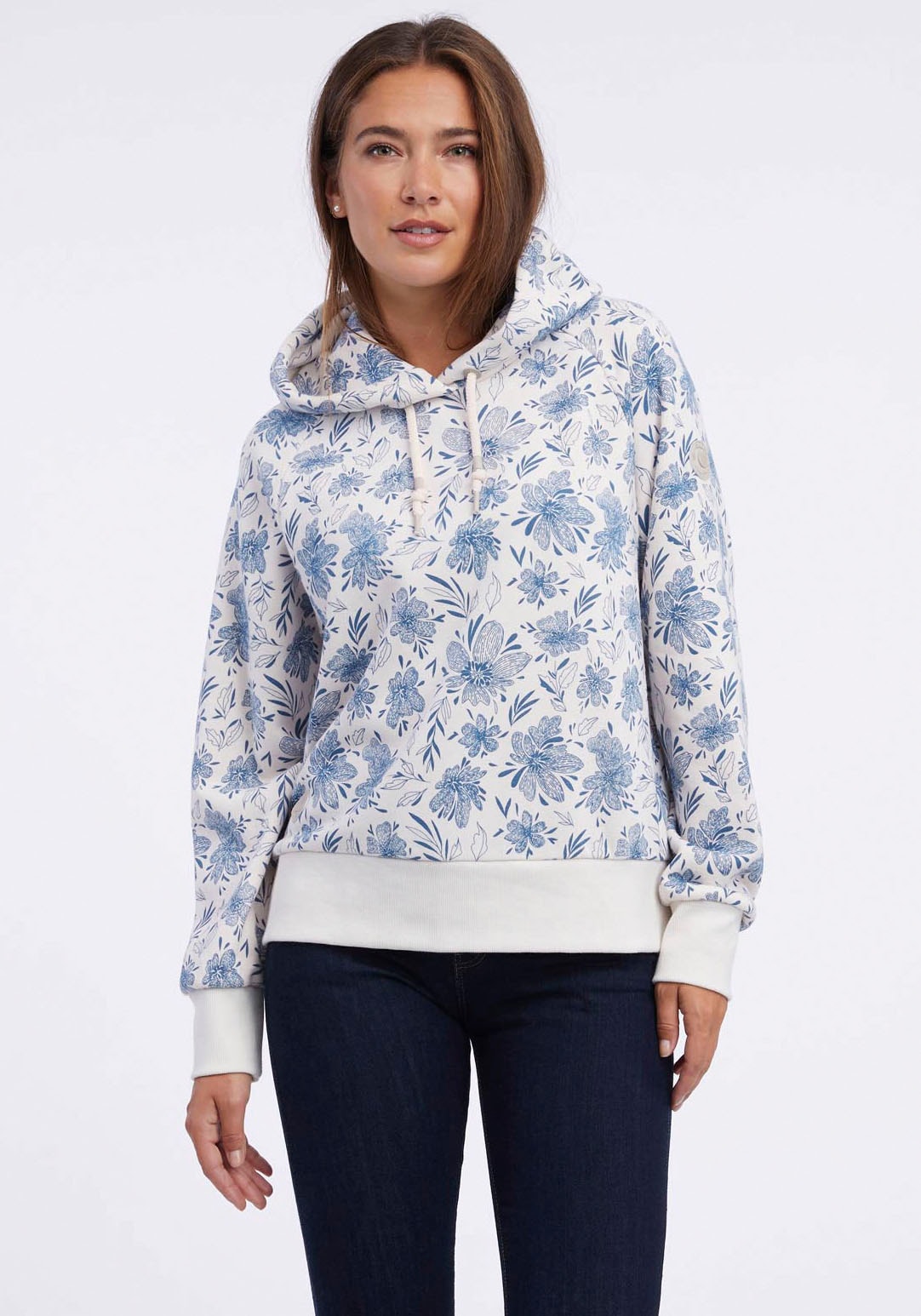 Hoodie »nachhaltiges Sweatshirt TONNA SPRING von Ragwear«, (mit Allover Blumendruck...