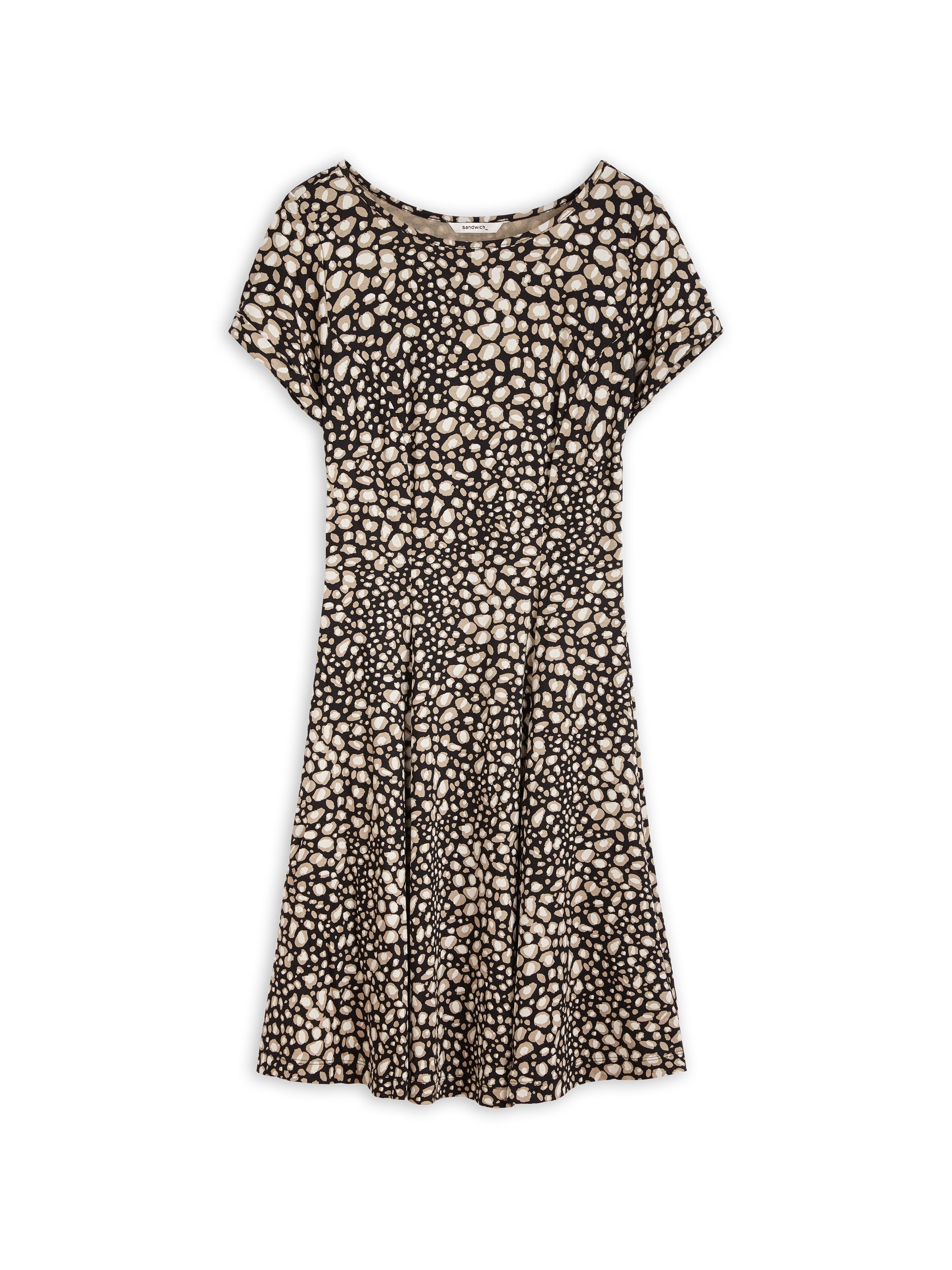 Sandwich Skaterkleid mit Print