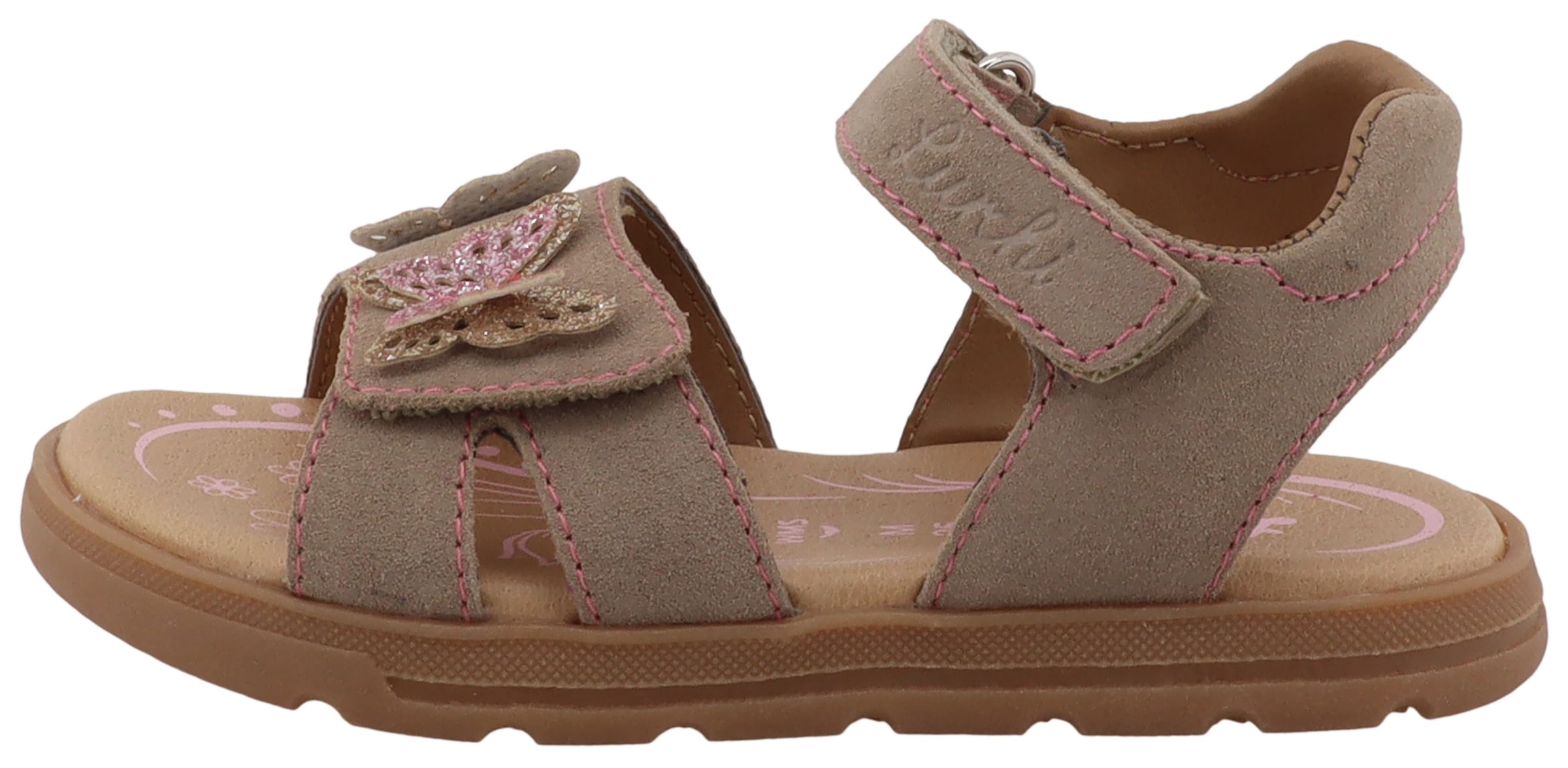 Lurchi Sandale »Cinny«  Klettschuh mit Glitzer, Größenschablone zum Download