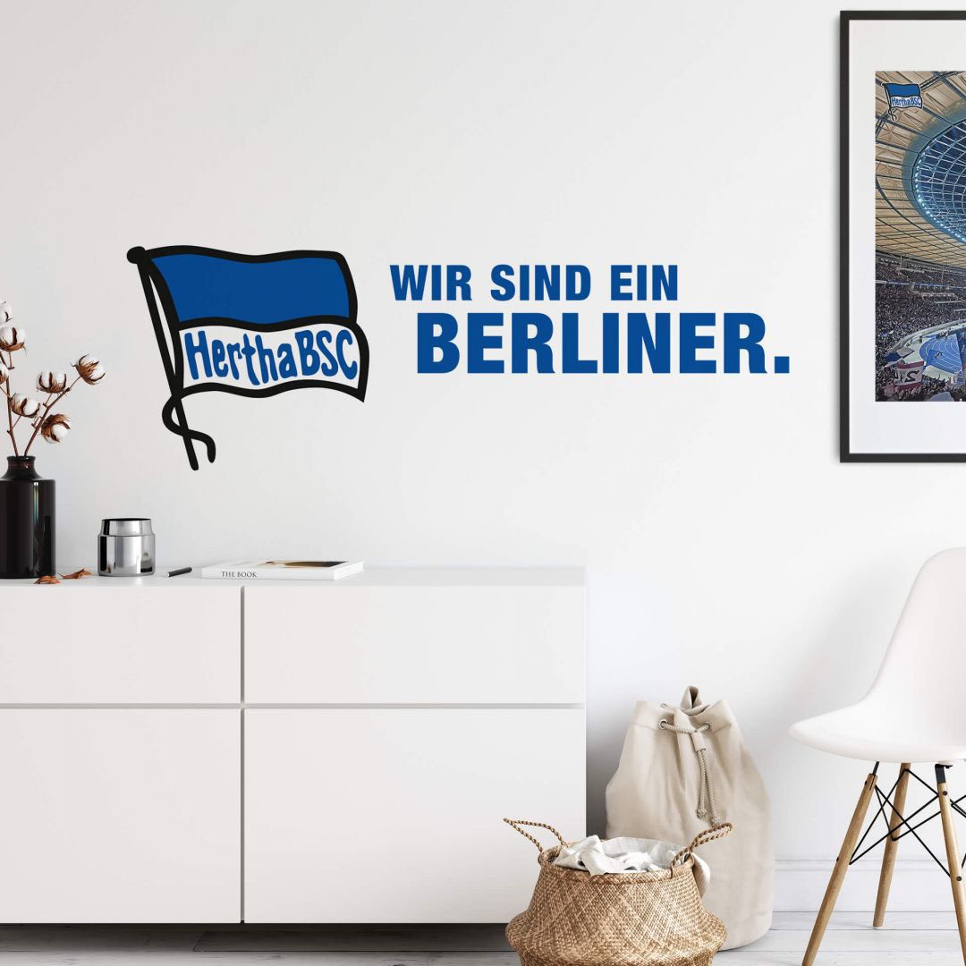 Wall-Art Wandtattoo »Hertha BSC Logo Schriftzug«, (1 St.)