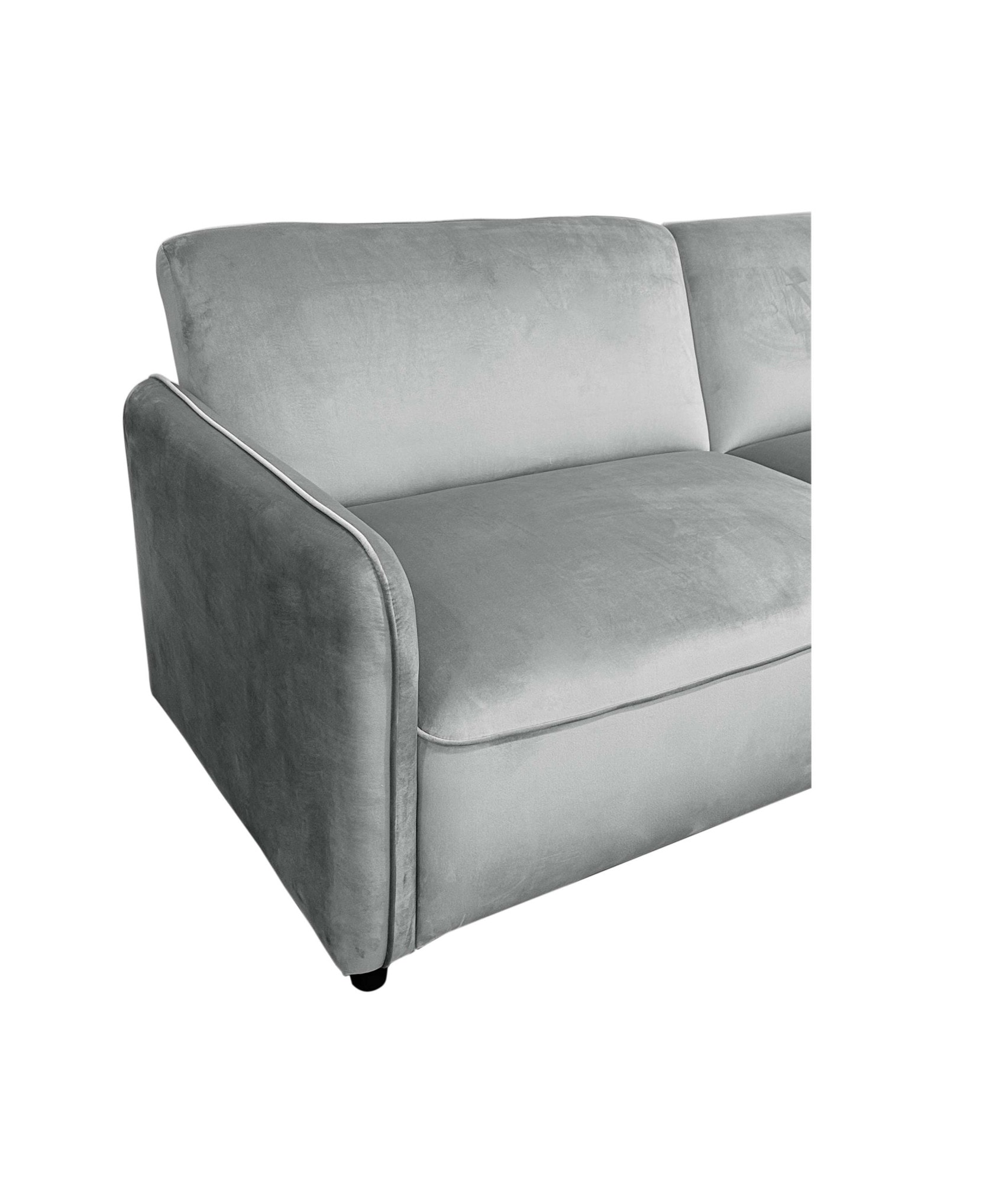Dorel Home 3-Sitzer »ALICIA Schlafsofa 209 cm«, Federkernpolsterung, verstellbare Rückenlehne, Liegefläche 110/190 cm