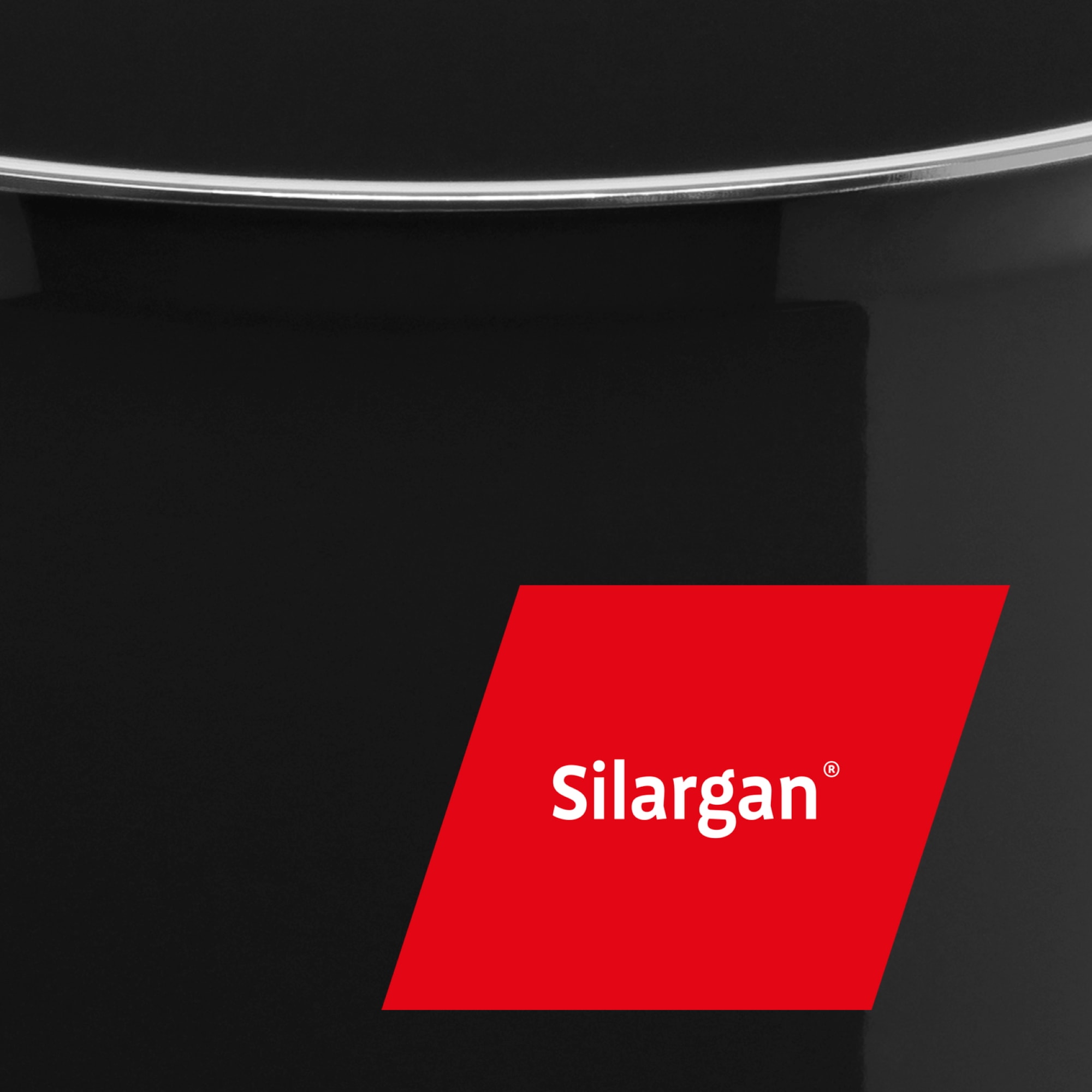 Silit Topf-Set »Modesto Line Black, Induktionstöpfe spülmaschinengeeignet«, Silargan®, (Set, 7 tlg., je 1 Fleischtopf mit Deckel Ø 16/20/24 cm, 1x Stielkasserolle Ø 16 cm), für alle gängigen Herdarten geeignet, Made in Germany