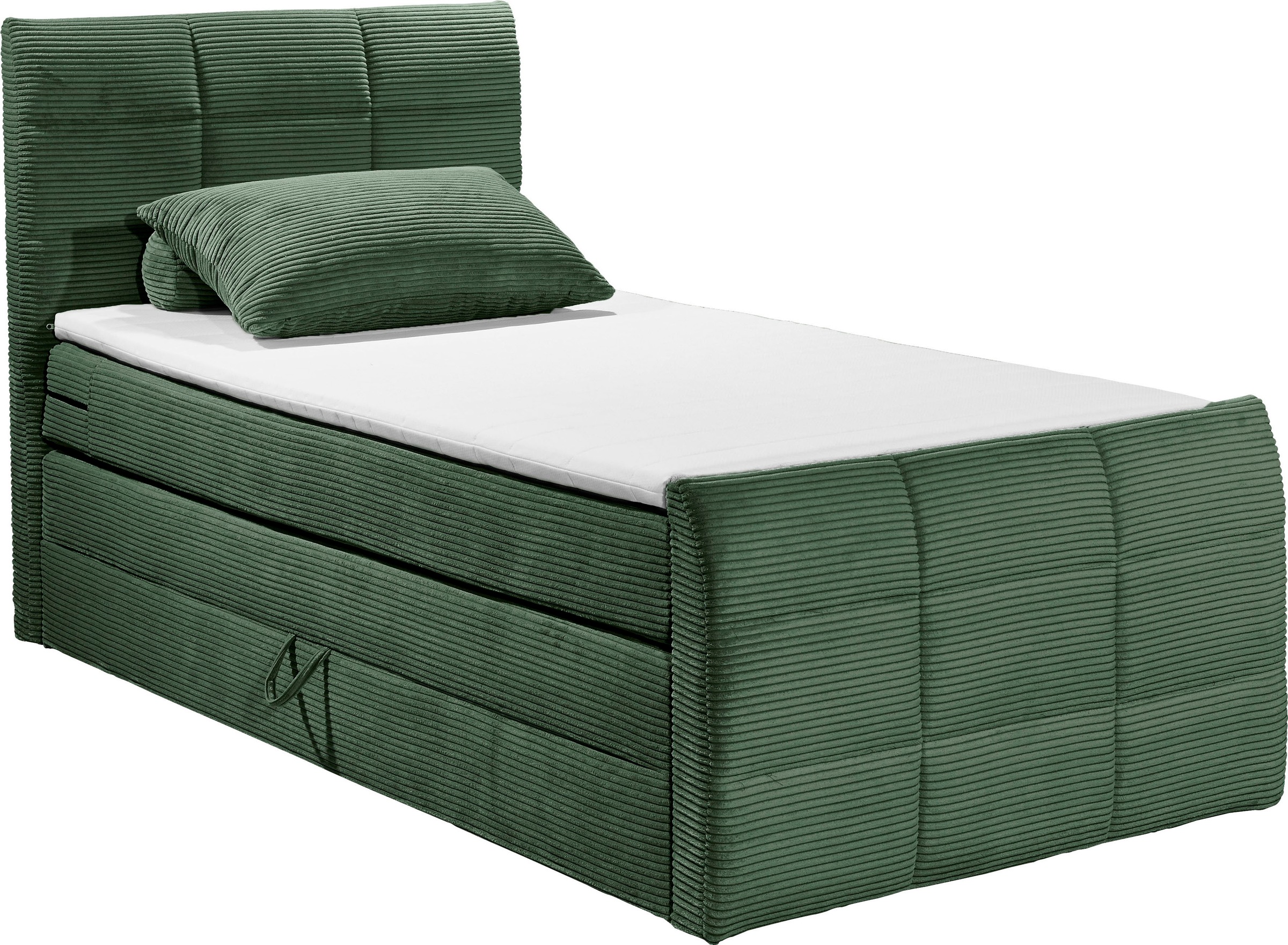 ED EXCITING DESIGN Boxspringbett »Bolivia« harte Seite mit Kokosmatte, weiche Seite mit Filzabdeckung
