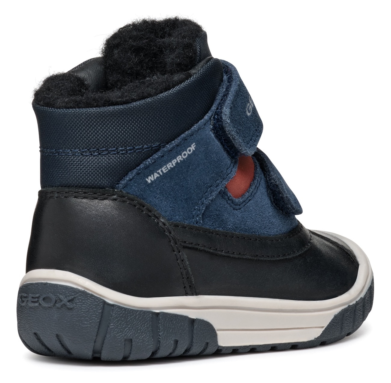 Geox Winterboots »B OMAR BOY WPF C«, Klettstiefel, Babystiefel Winterstiefel mit Warmfutter