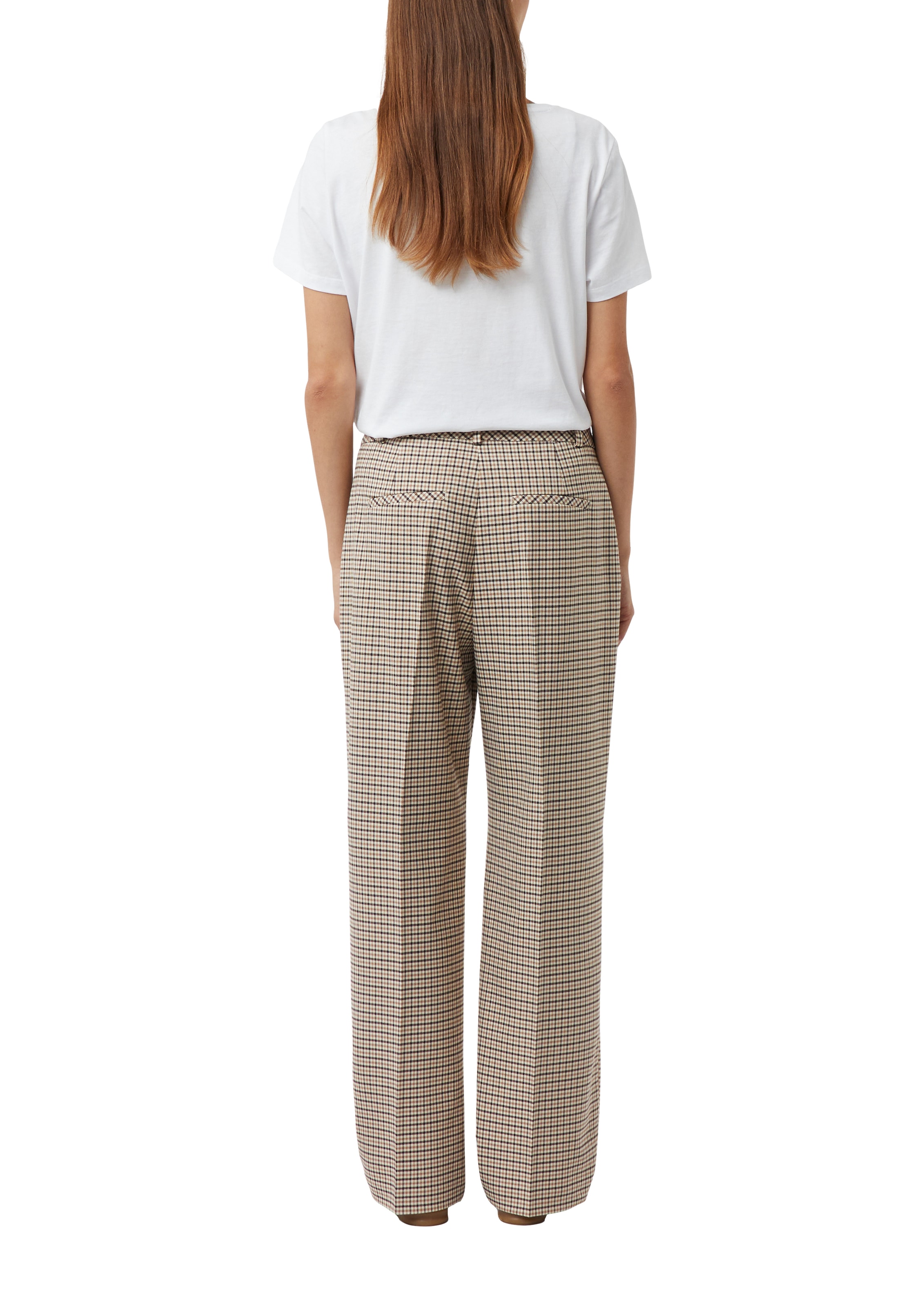 Comma Stoffhose  mit Karo Muster