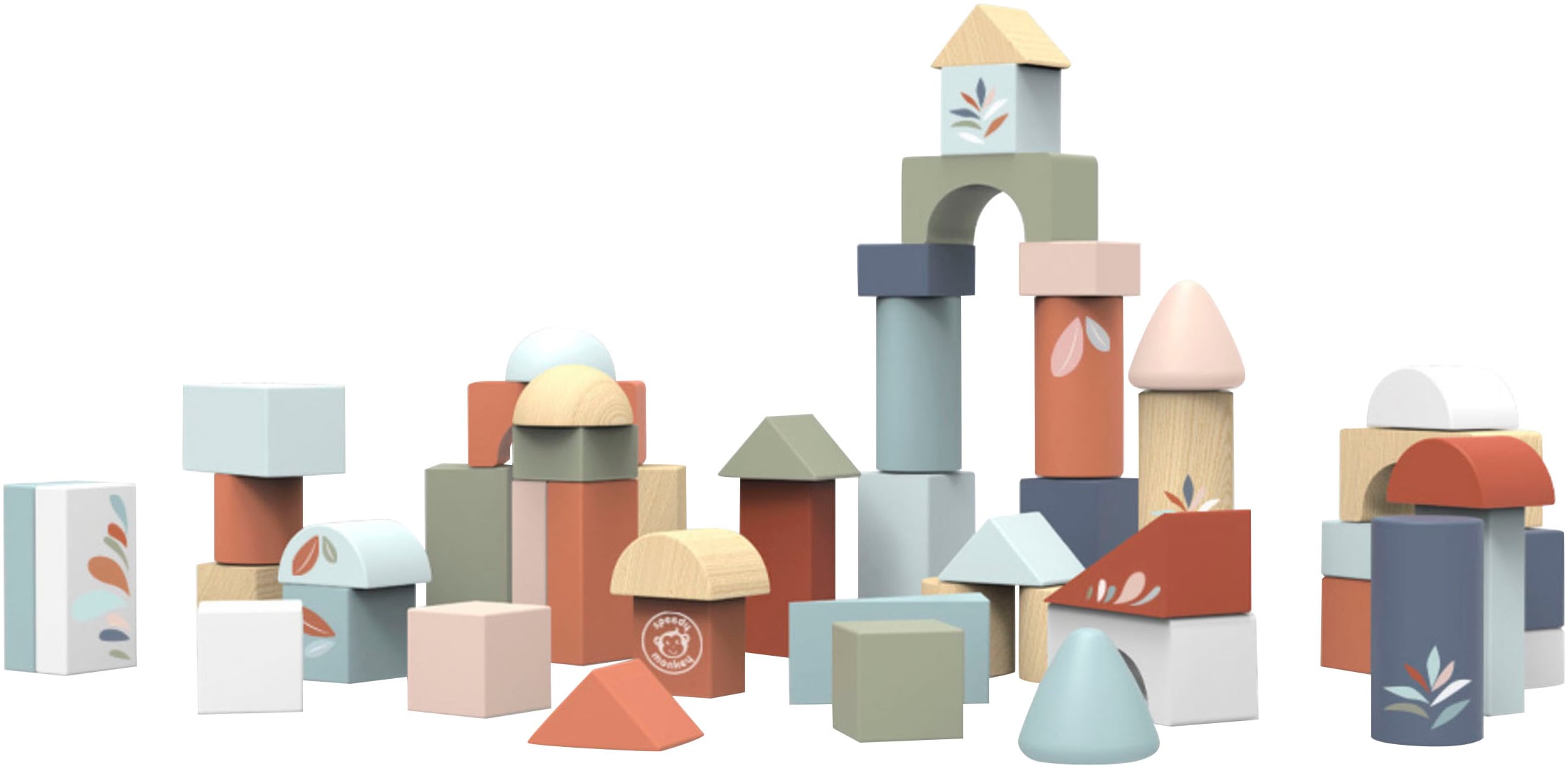 Speedy Monkey Spielbausteine »Bausteine« FSC - schützt Wald in bunt