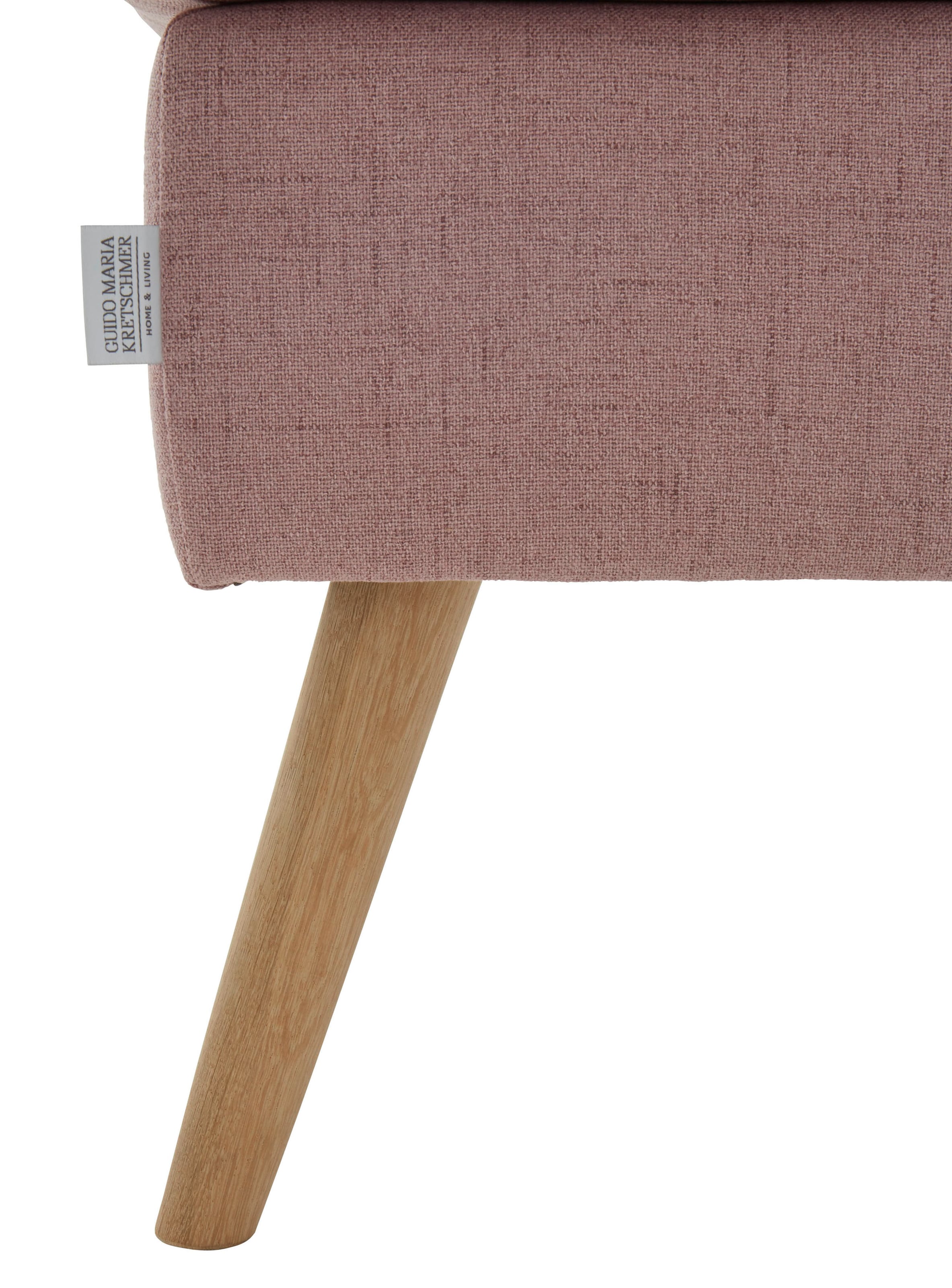 Guido Maria Kretschmer Home&Living Hocker »Salla«, Bezug auch in Luxus-Microfaser in Teddyfelloptik