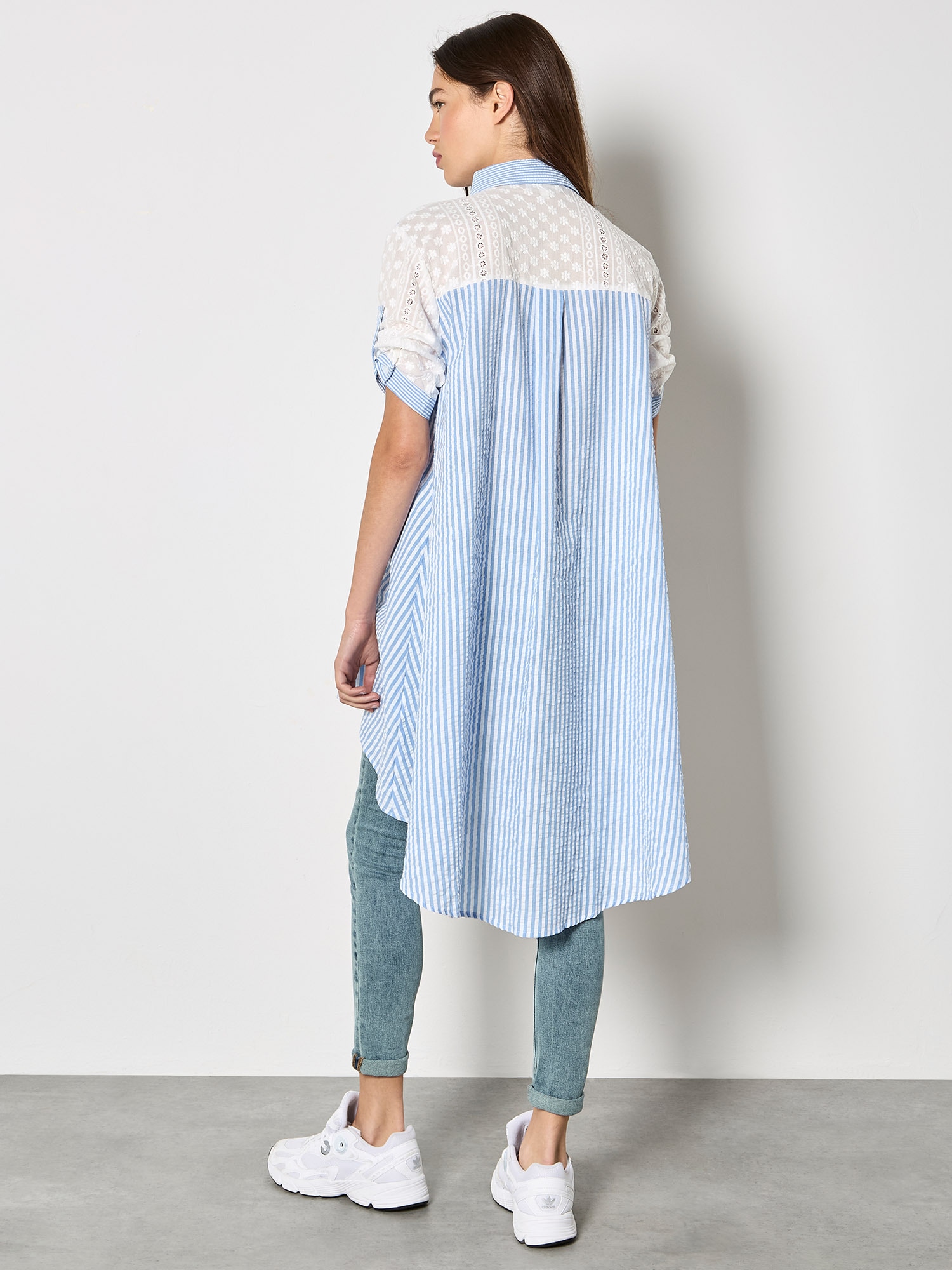 Apricot Hemdbluse »Bluse« mit Stickerei