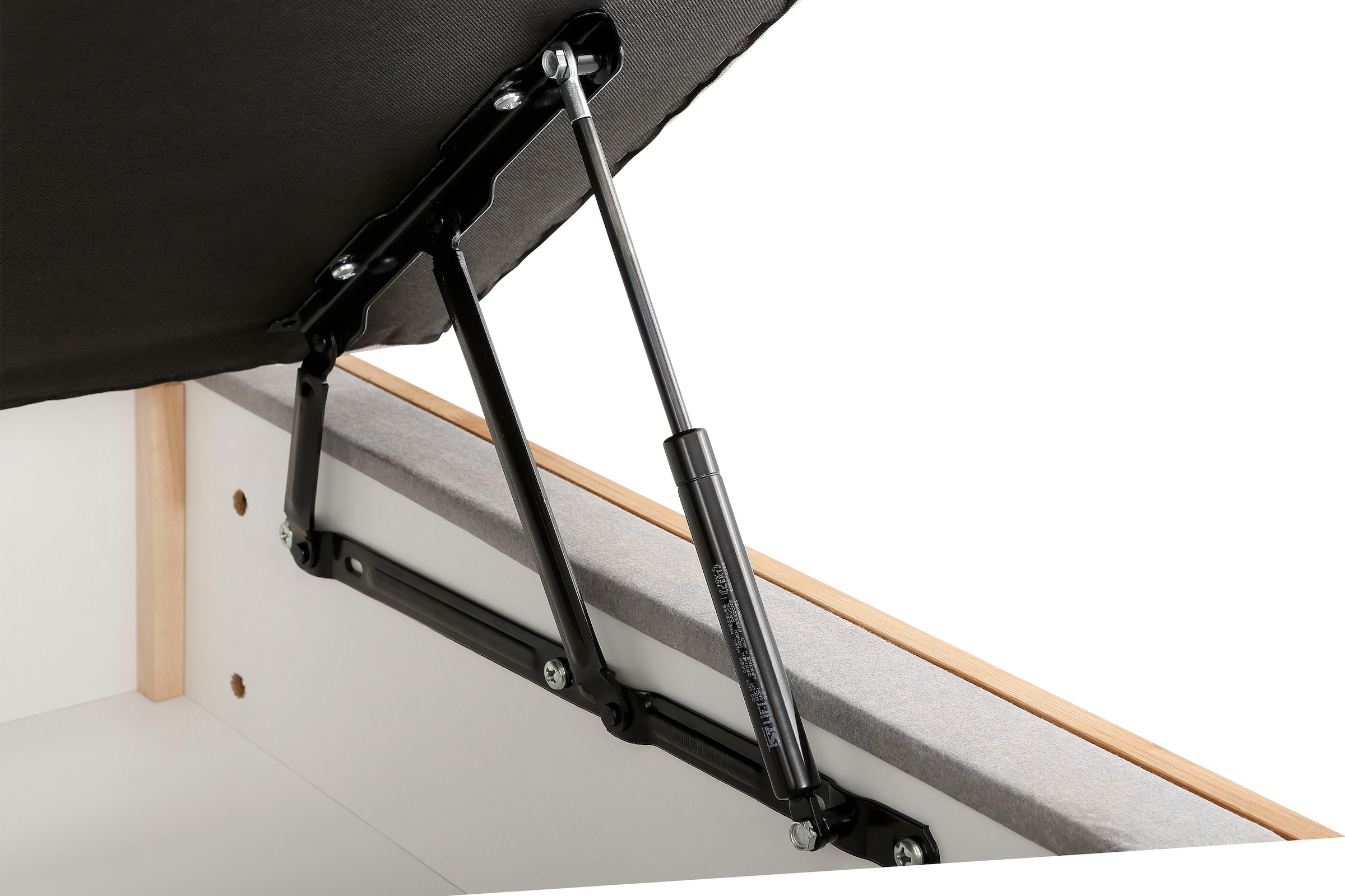 OTTO home Boxspringbett »JENNA in verschiedenen Farben und Breiten erhältlich« LED-Beleuchtung, mit zertifizierten, recycelten Bezugsstoffen