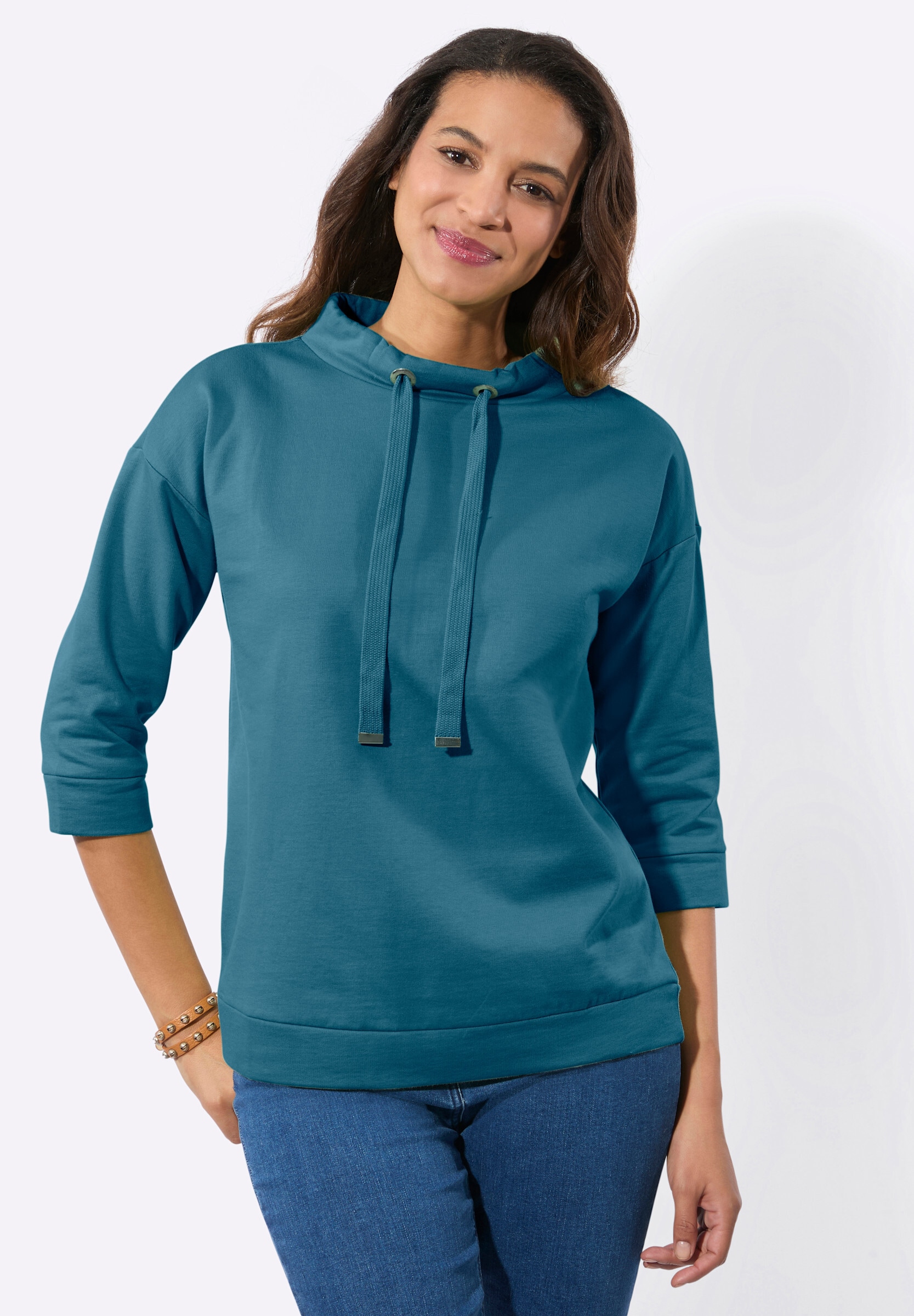 Witt Sweatshirt »Sweatshirt Sweatshirt mit überschnittenen Schultern«
