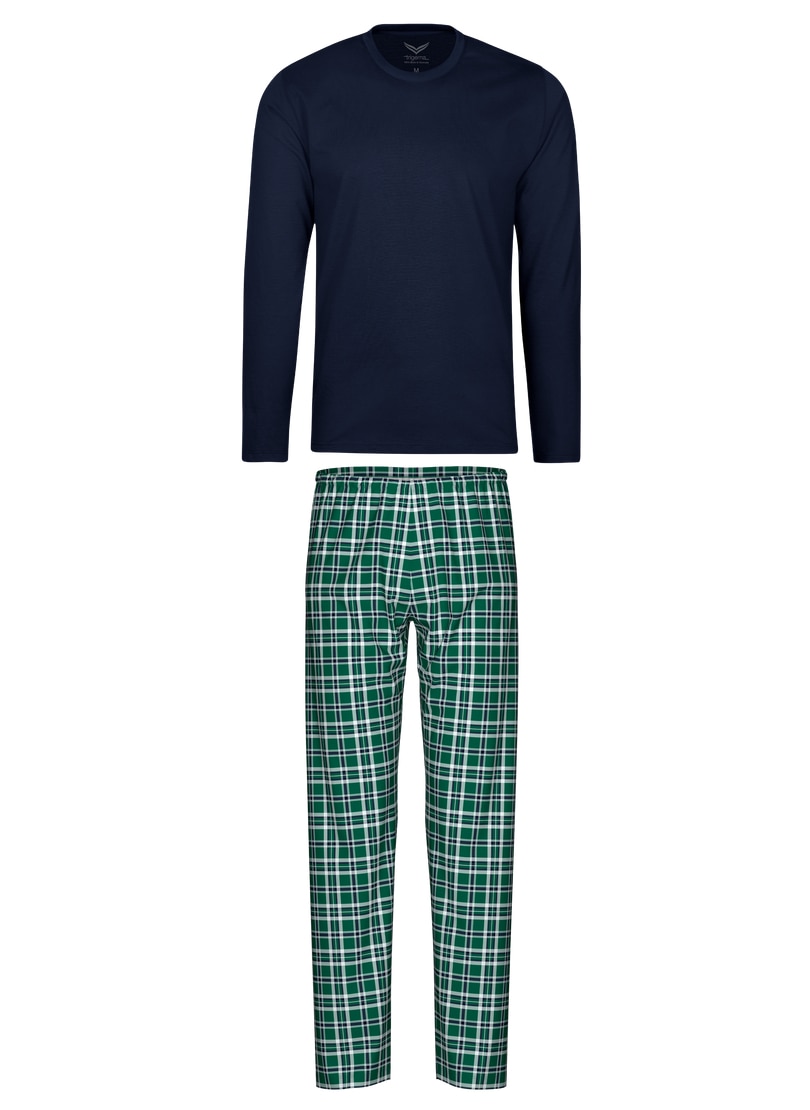 Trigema Schlafanzug »TRIGEMA Pyjama im Karo Style« 1 Stk. tlg.,