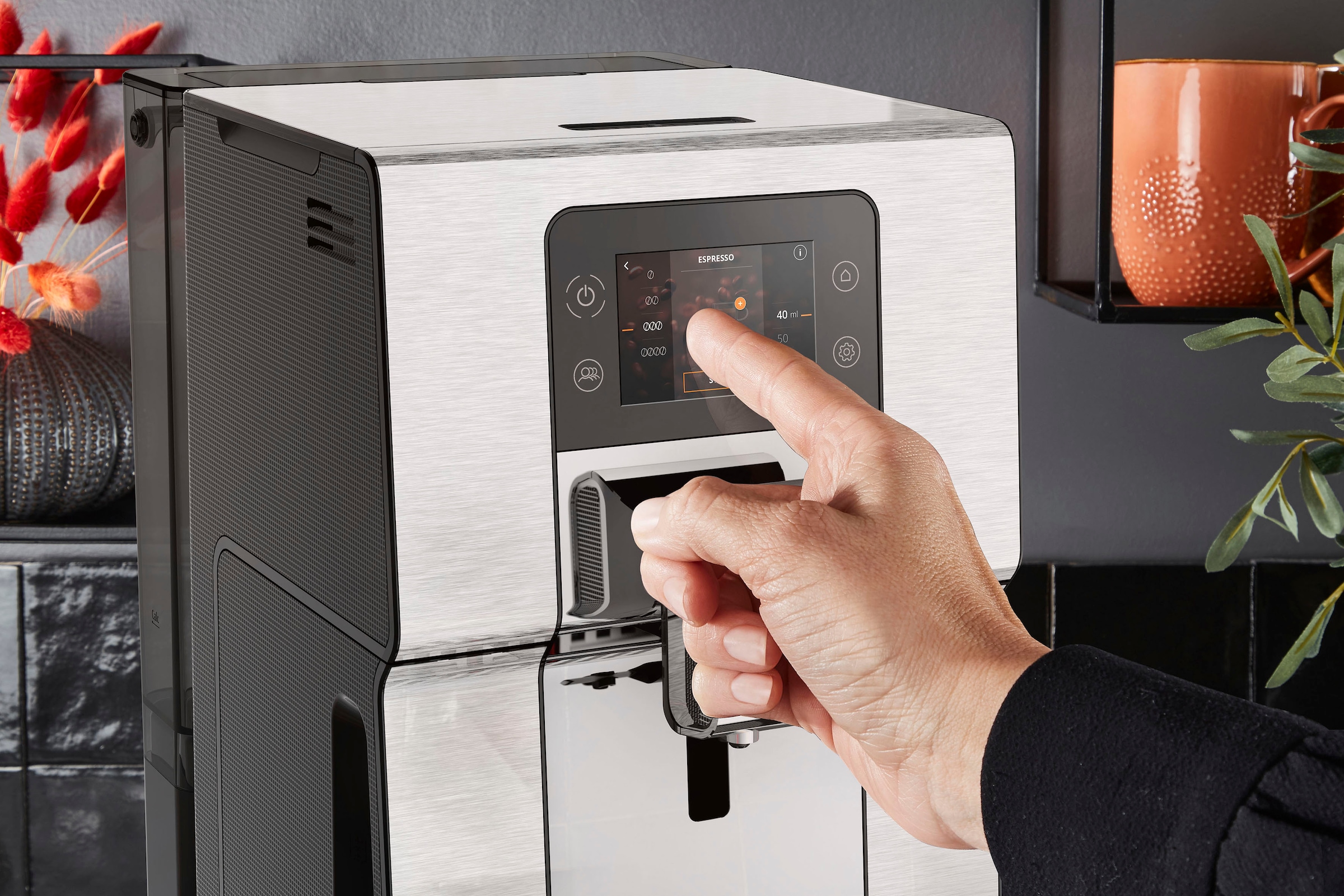 Krups Kaffeevollautomat »EA877D Intuition Experience+«, 21 Heiß- und  Kaltgetränke-Spezialitäten, geräuscharm, Farb-Touchscreen jetzt kaufen bei  OTTO