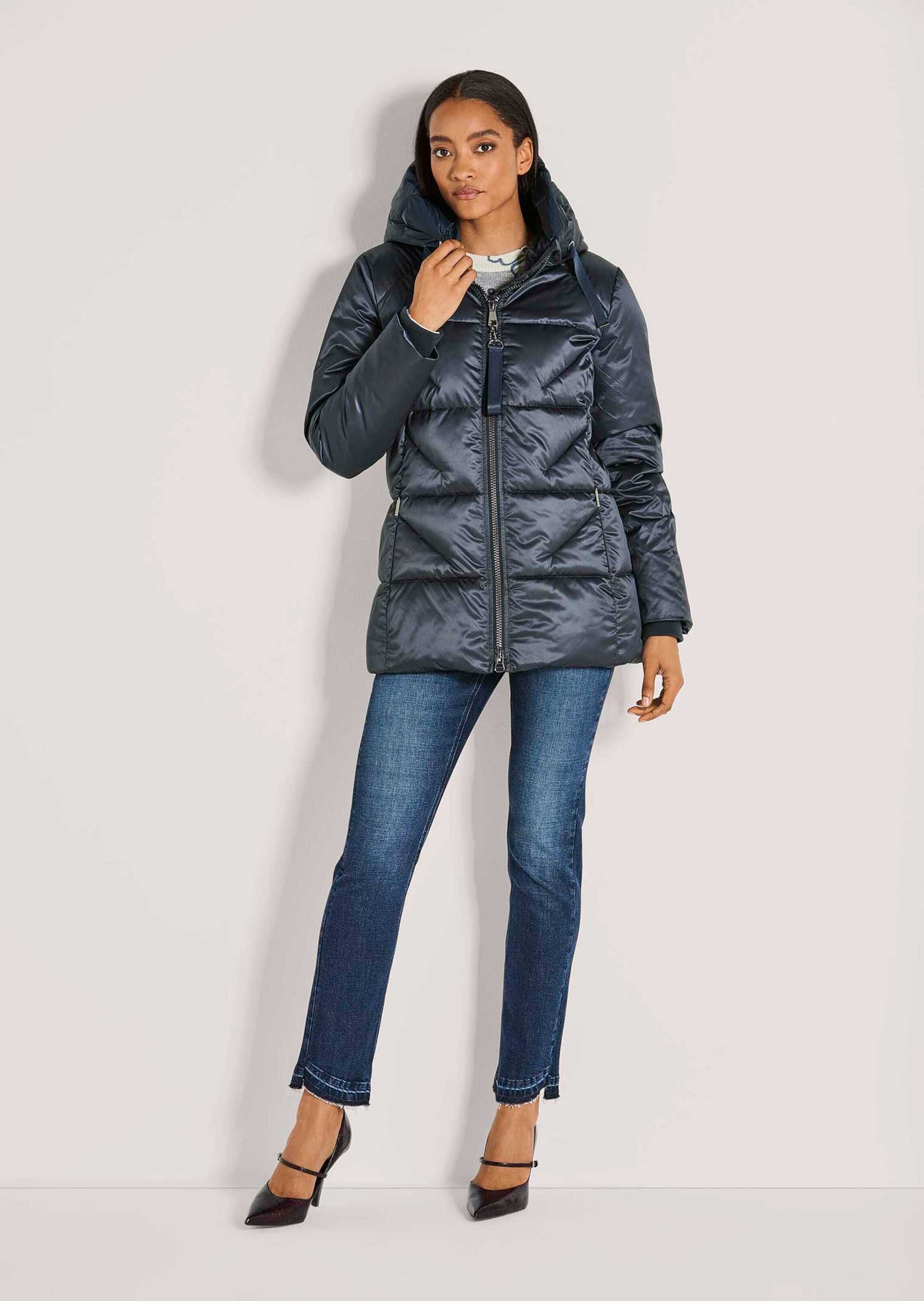 MADELEINE Steppjacke »Steppmantel Wattierte Outdoor-Jacke mit Kapuze, Stepp« mit Kapuze